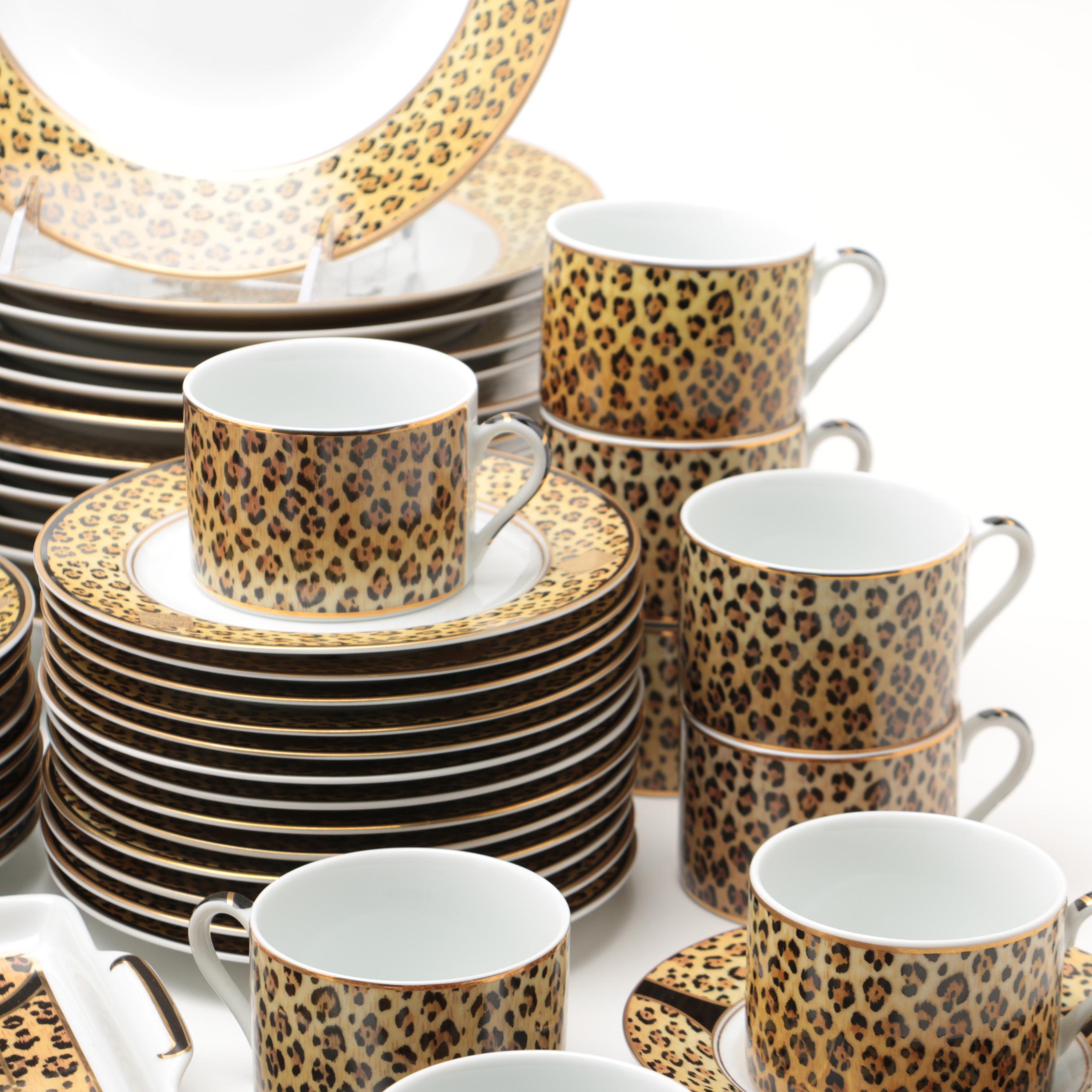 Lynn Chase Designs "Amazonian Jaguar" Porcelain Dinner Service