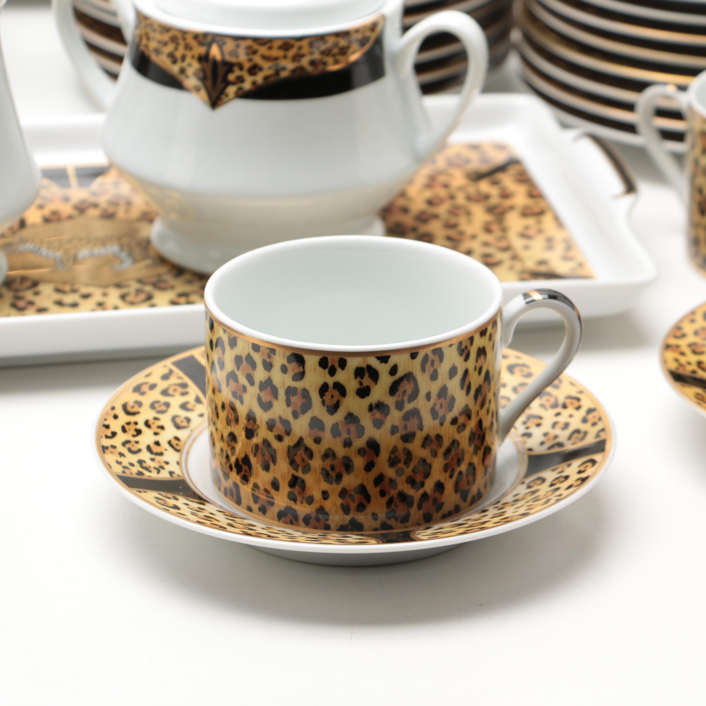 Lynn Chase Designs "Amazonian Jaguar" Porcelain Dinner Service