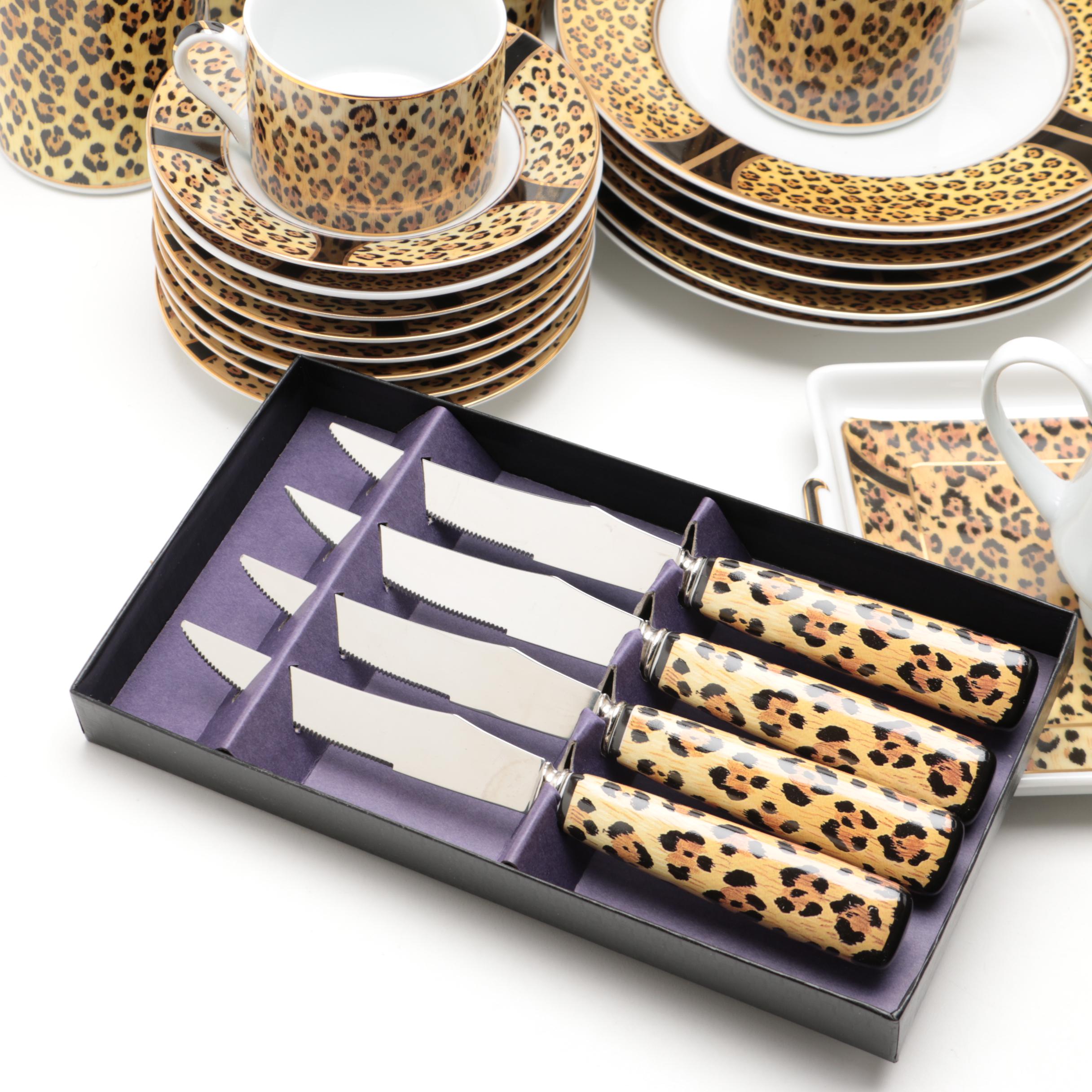 Lynn Chase Designs "Amazonian Jaguar" Porcelain Dinner Service