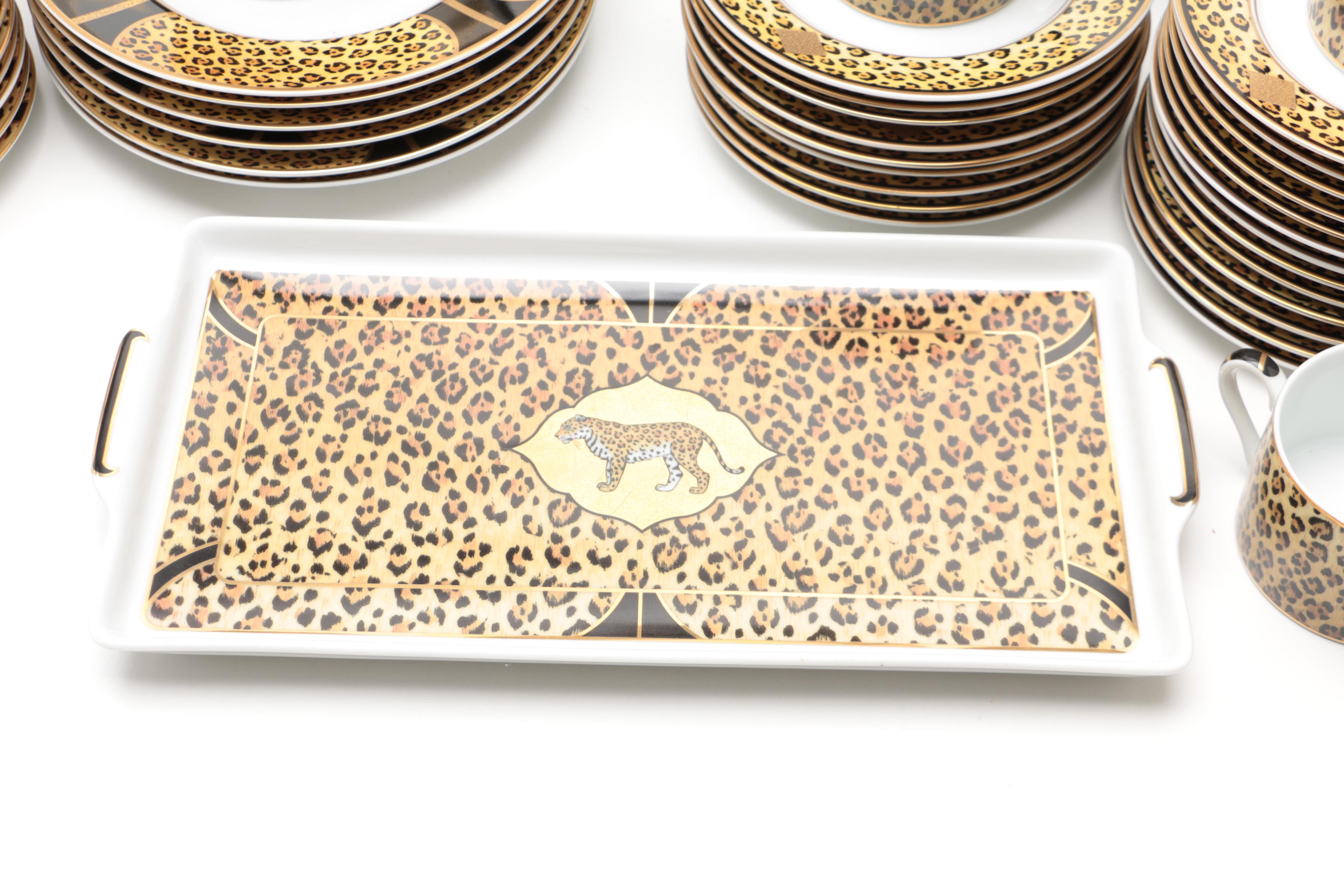 Lynn Chase Designs "Amazonian Jaguar" Porcelain Dinner Service