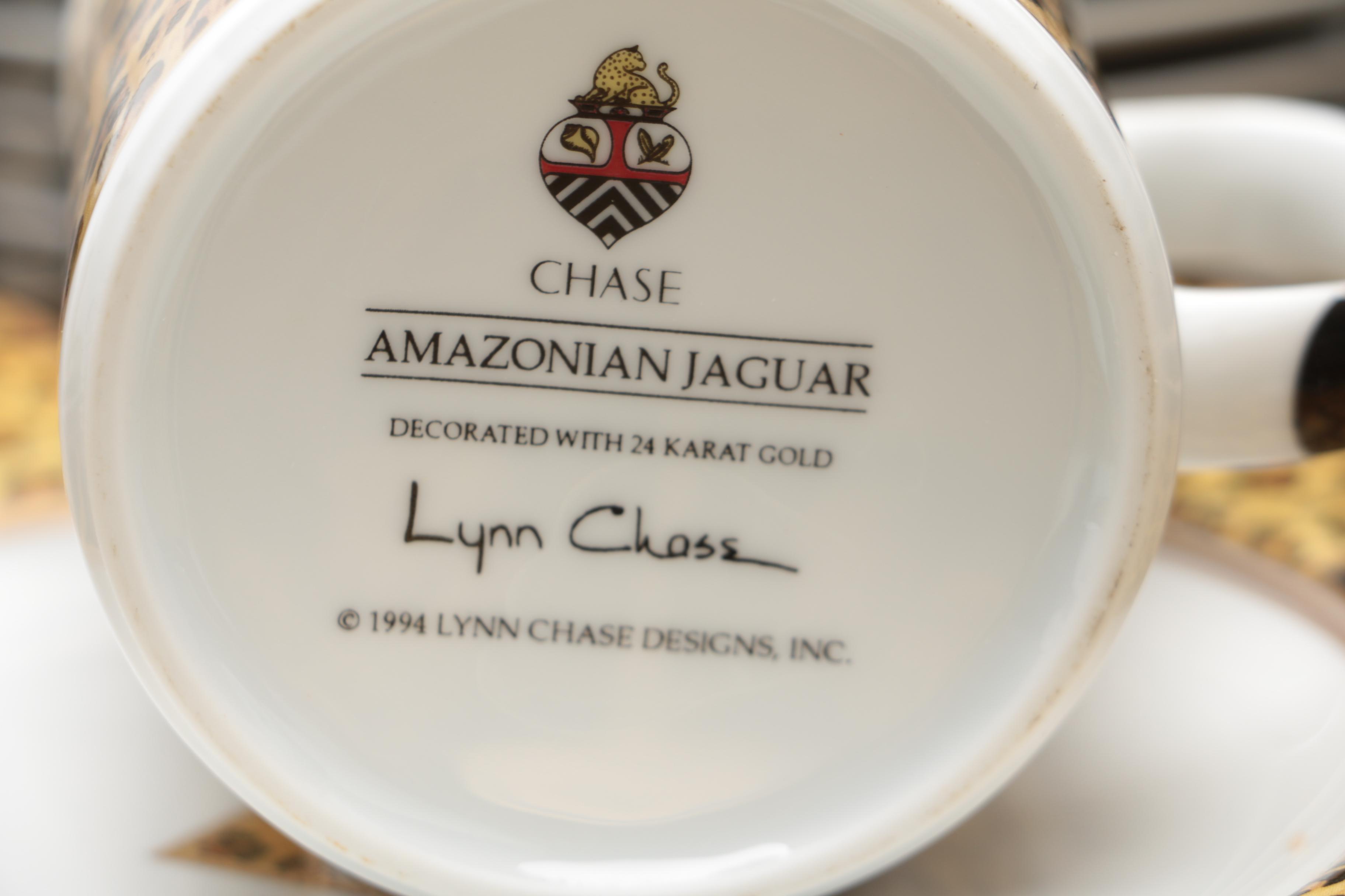 Lynn Chase Designs "Amazonian Jaguar" Porcelain Dinner Service