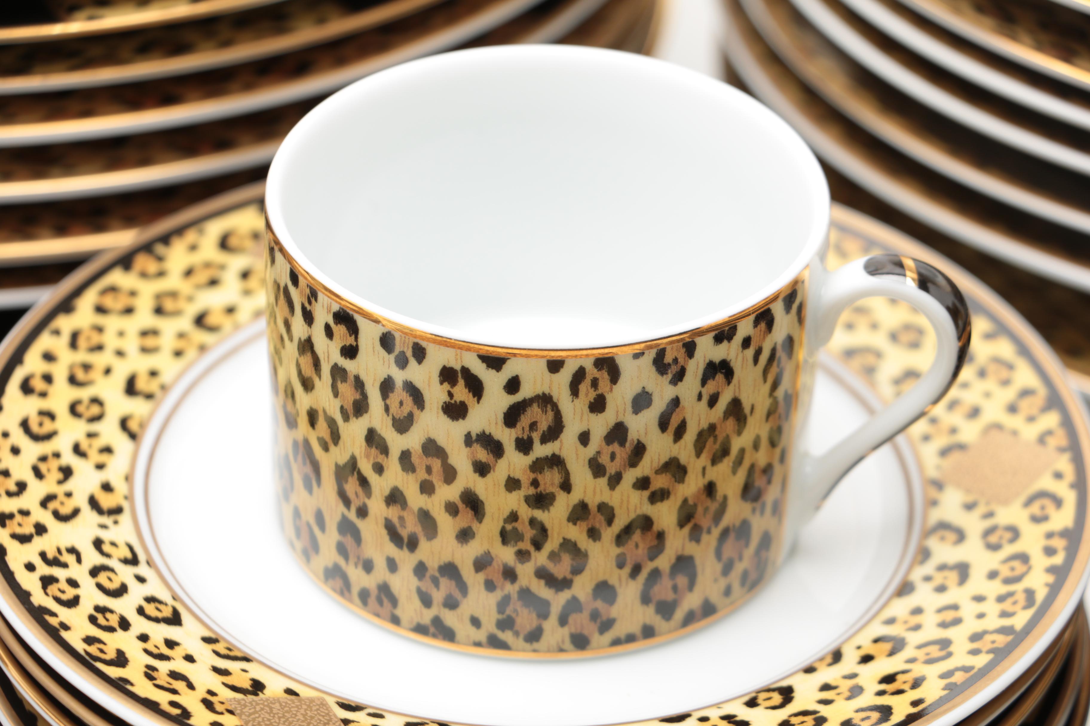 Lynn Chase Designs "Amazonian Jaguar" Porcelain Dinner Service