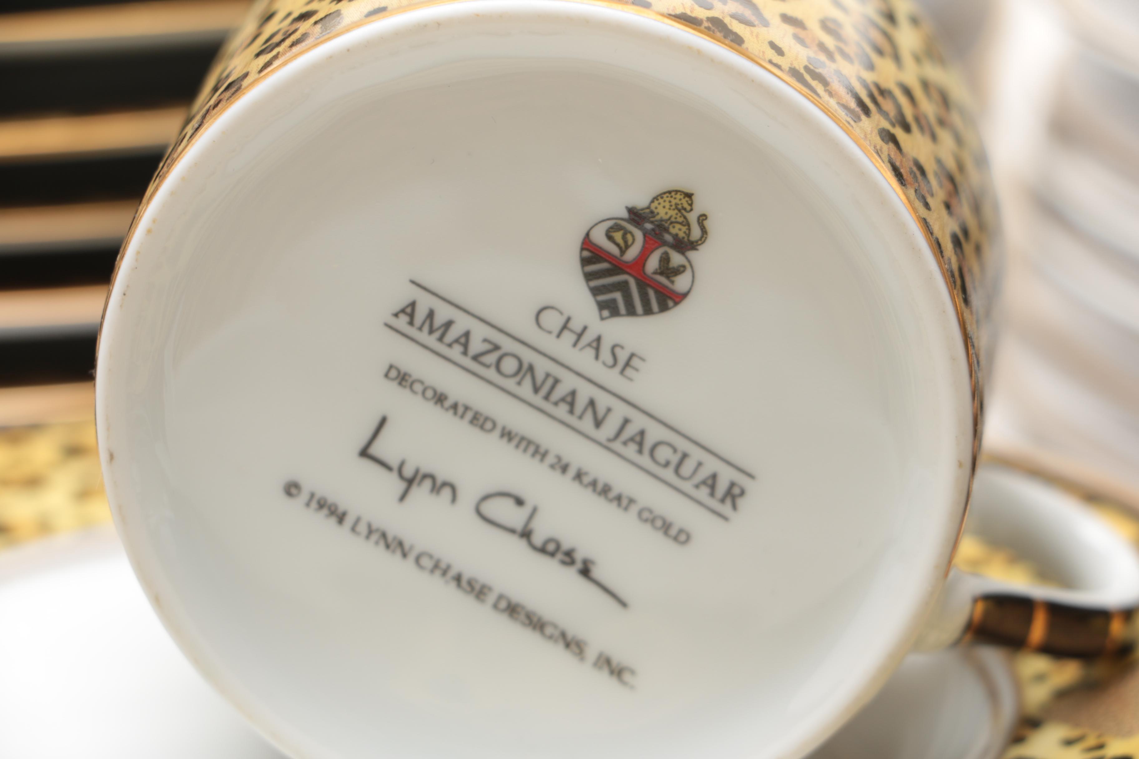 Lynn Chase Designs "Amazonian Jaguar" Porcelain Dinner Service