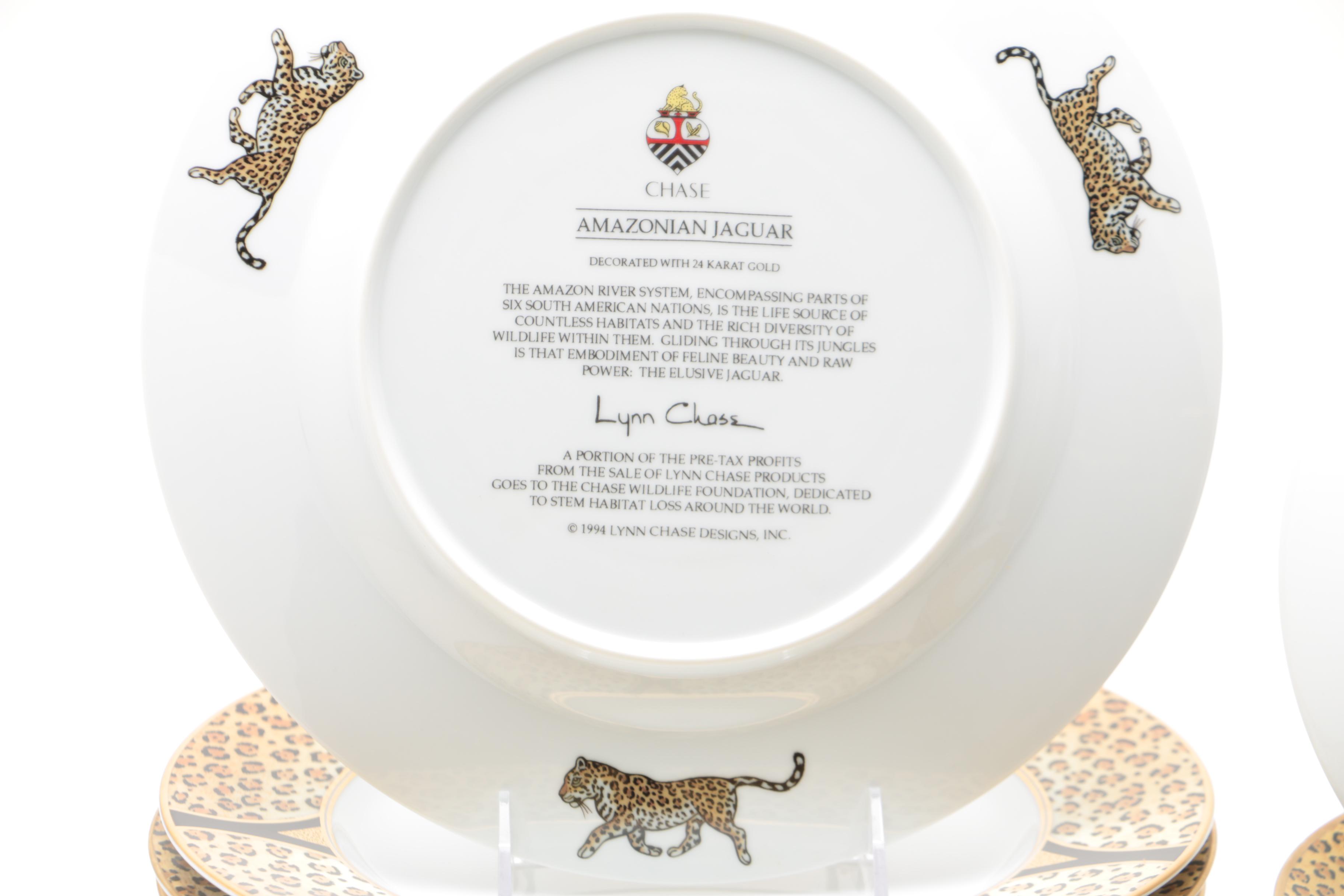 Lynn Chase Designs "Amazonian Jaguar" Porcelain Dinner Service