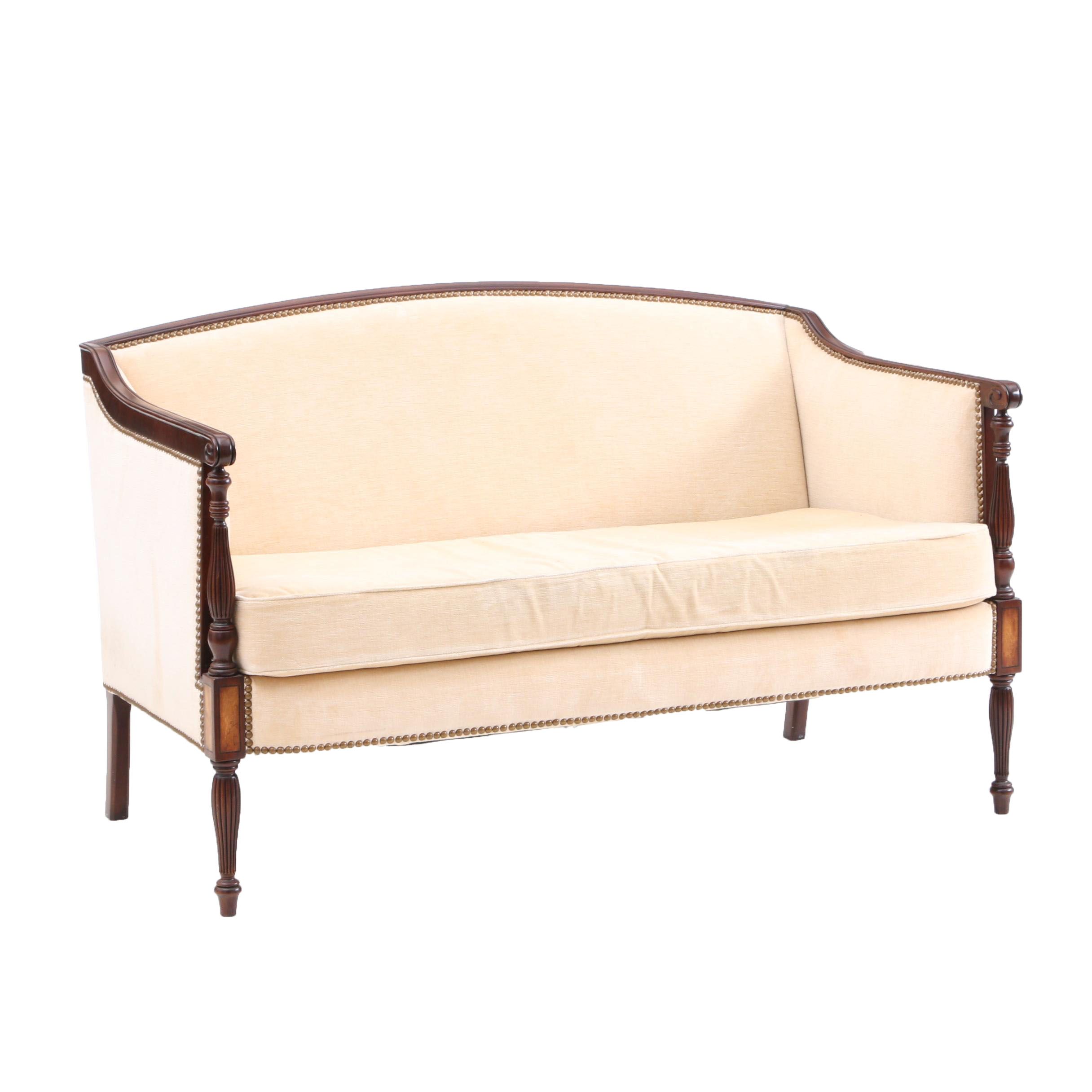 Wood Framed Love Seat by HBF Furniture