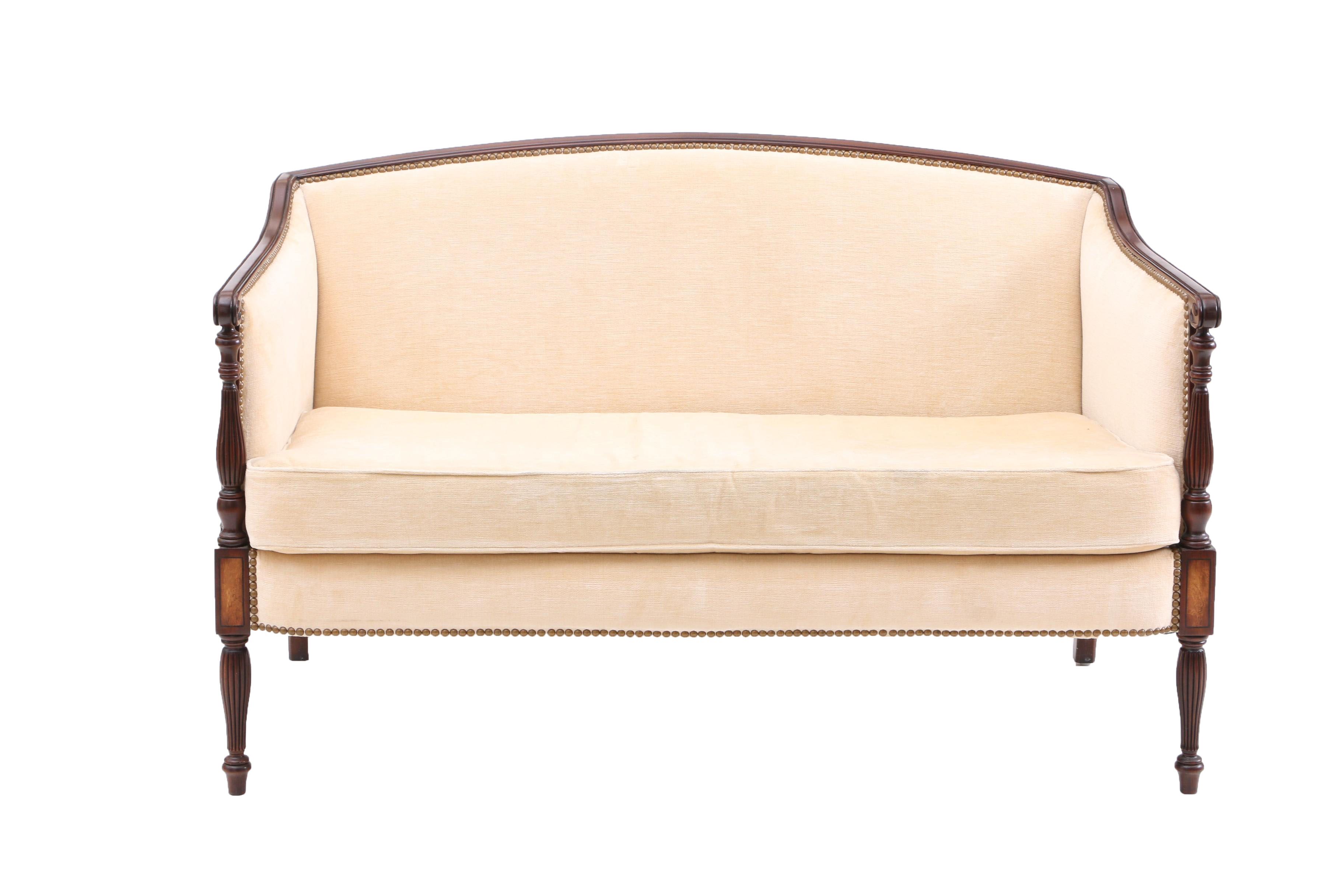 Wood Framed Love Seat by HBF Furniture
