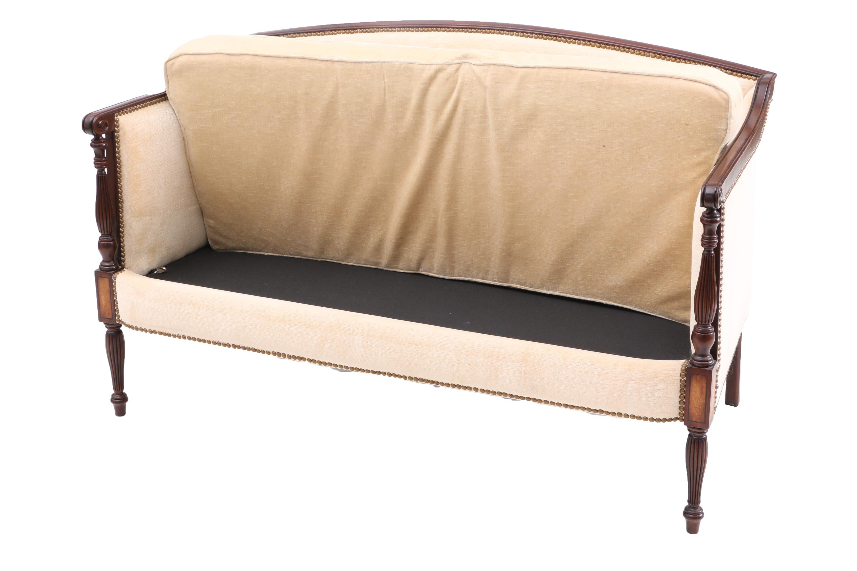 Wood Framed Love Seat by HBF Furniture