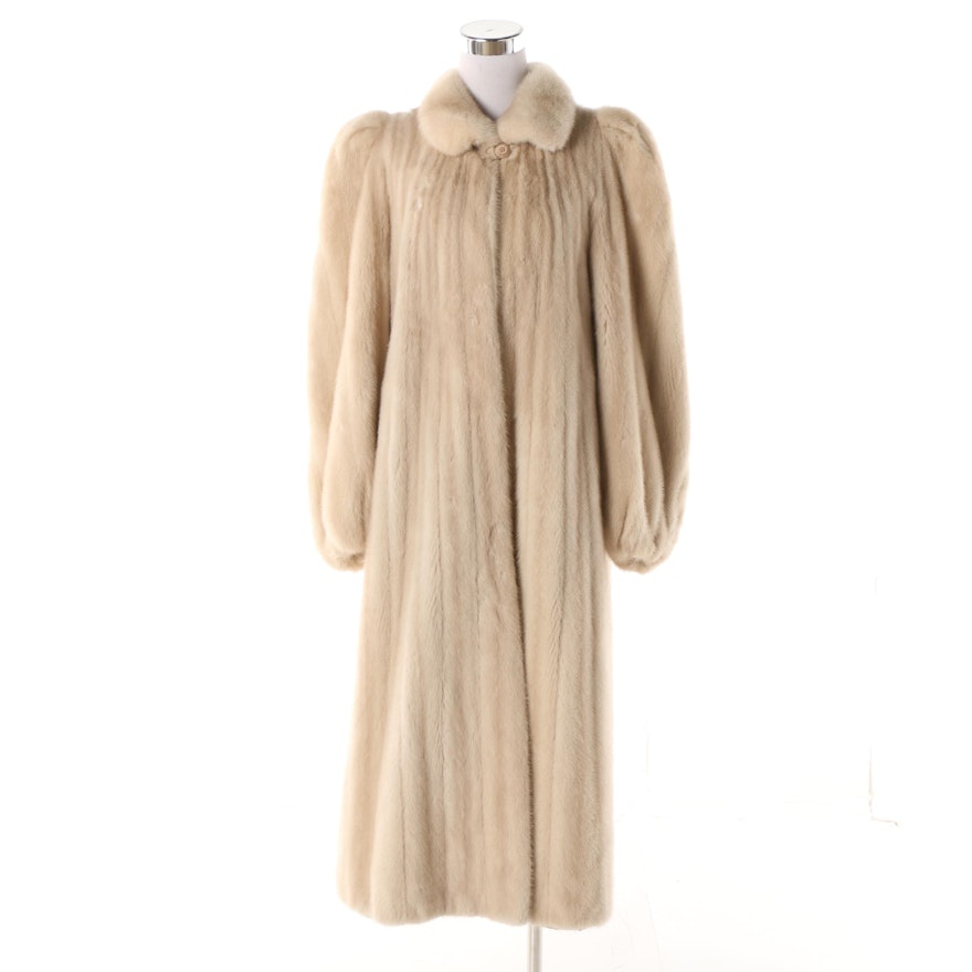 Women's Vintage Dimitrios New York Blonde Mink Fur Coat