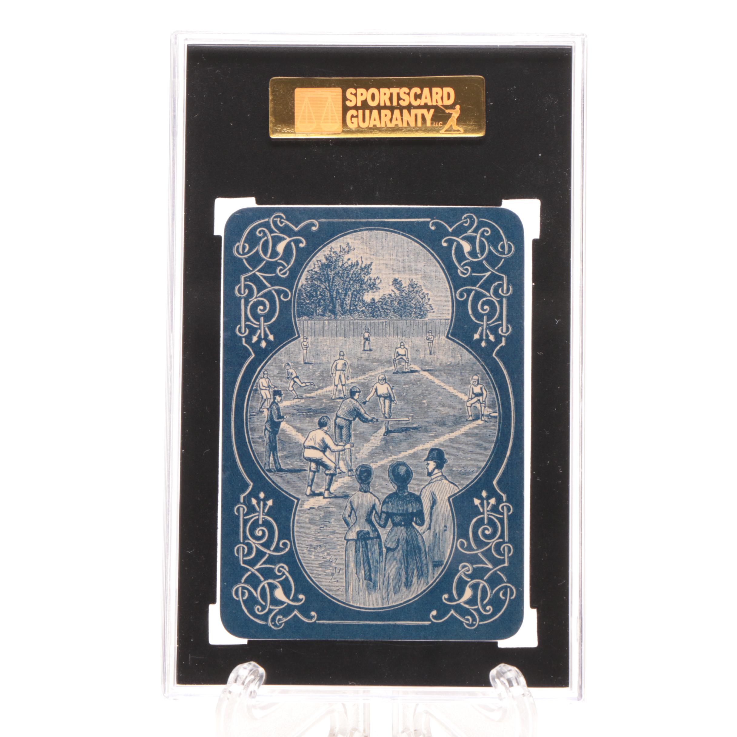 1884 Antique Lawson's Baseball Game "Baseman 3" SGC Graded Card