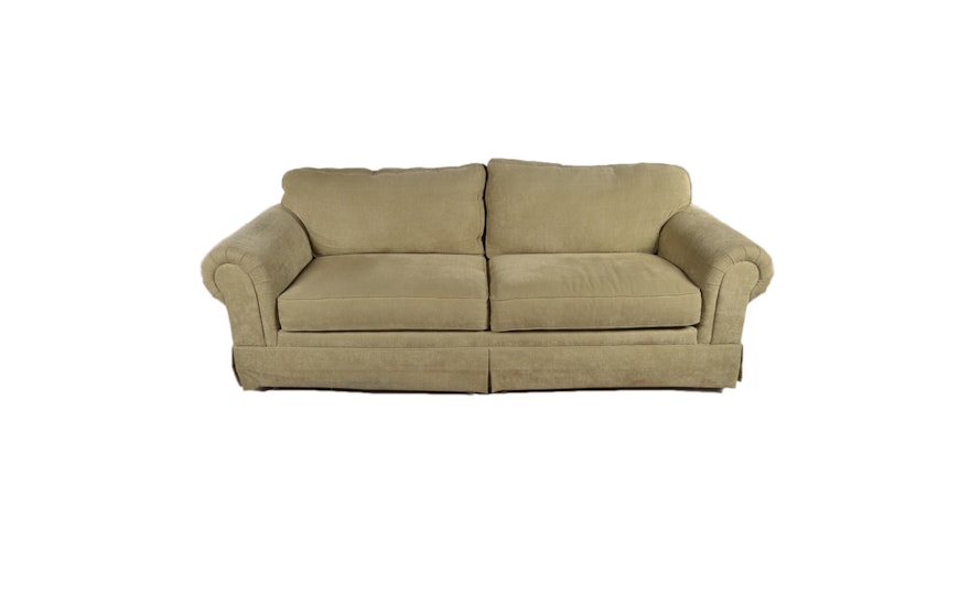 Contemporary Sage Colored Sofa by Norwalk