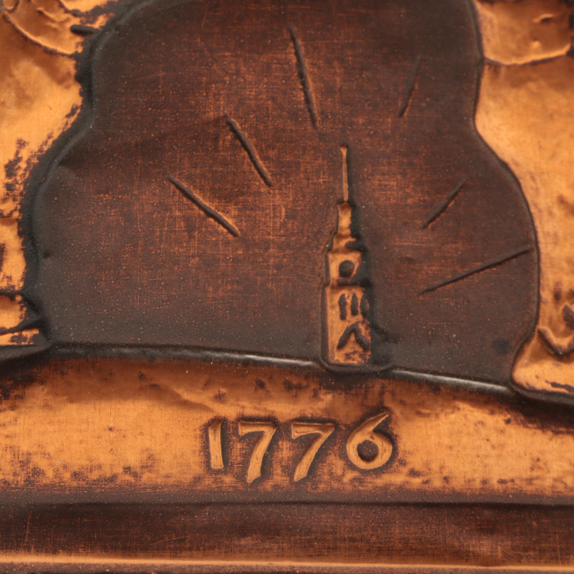 Mid-Century "To Have To Hold" American Military Copper Display