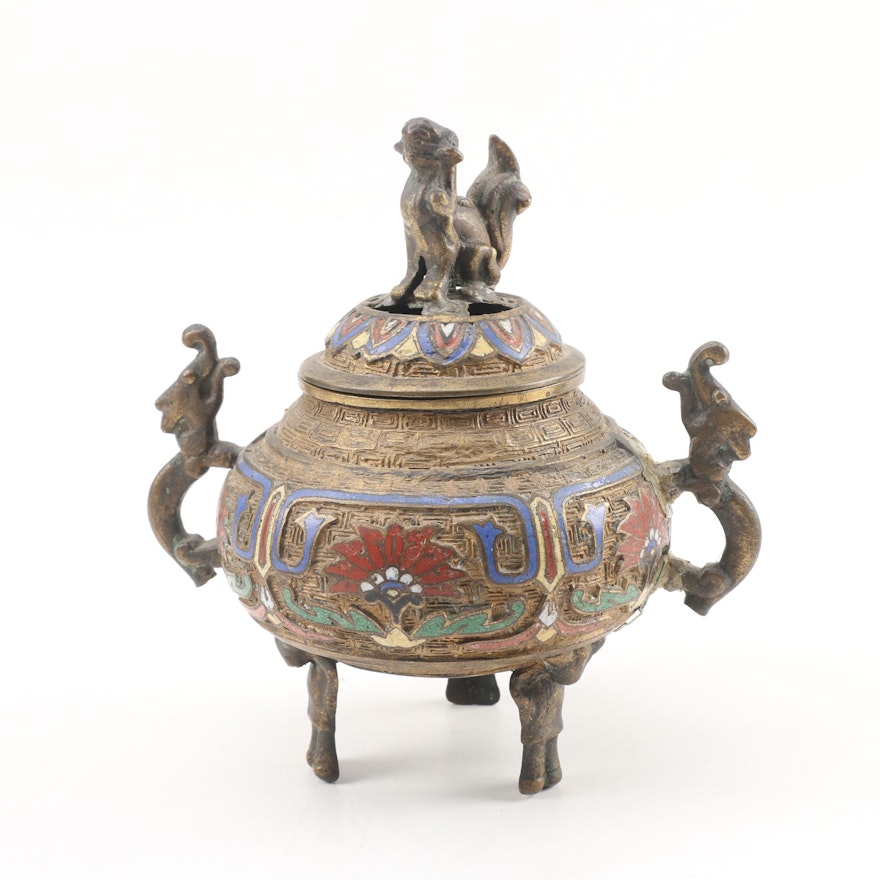 Japanese Champlevé Censer