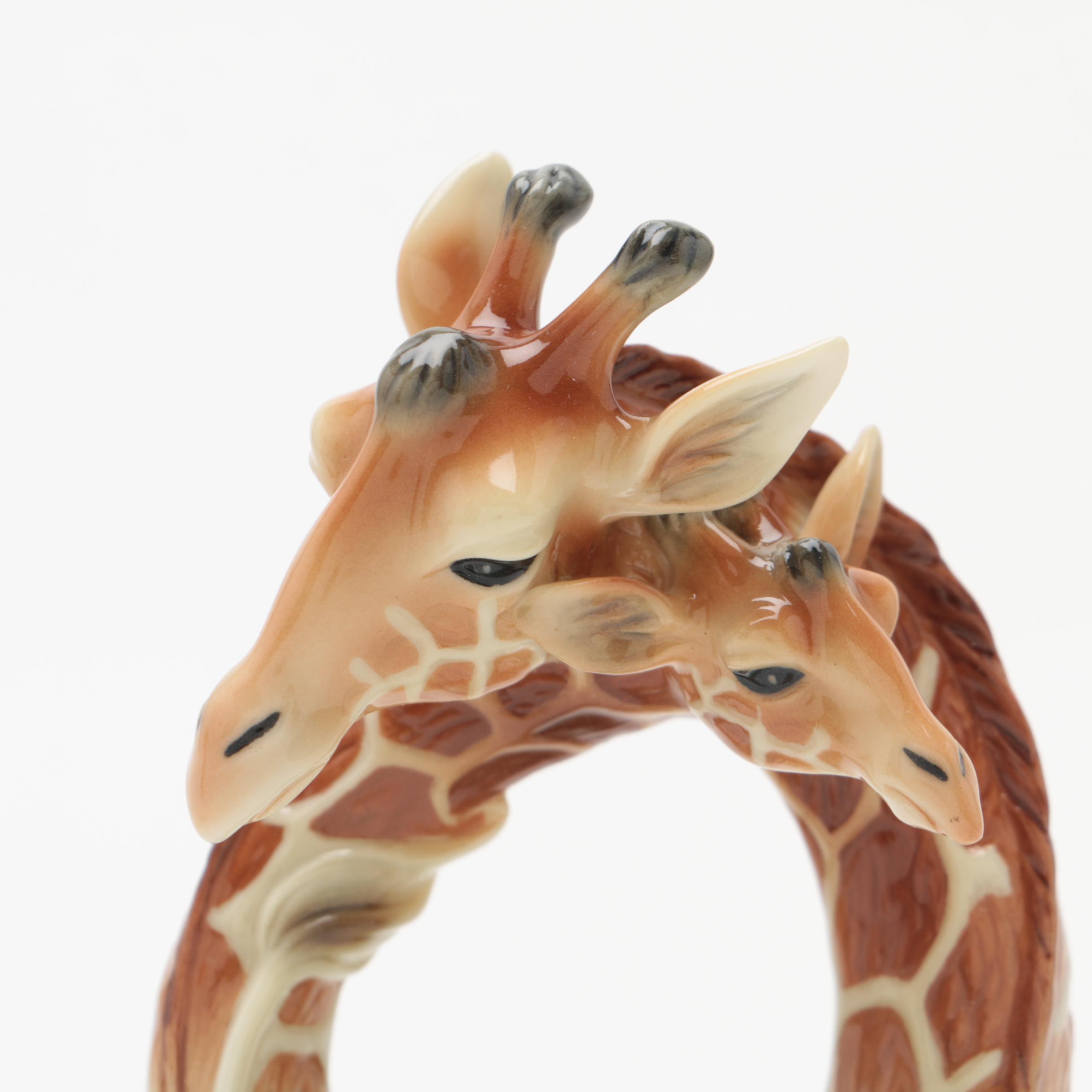 Franz Porcelain Giraffe Napkin Rings