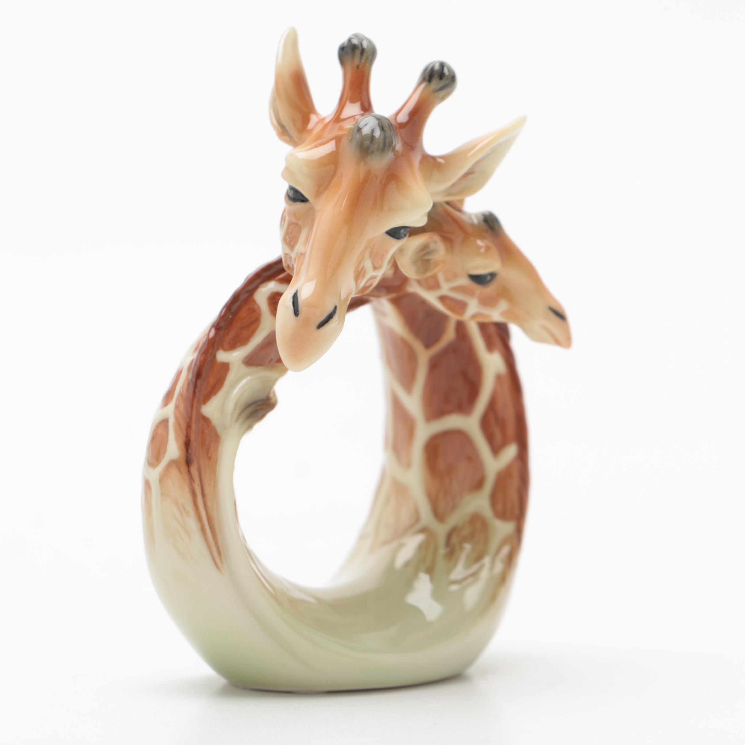 Franz Porcelain Giraffe Napkin Rings