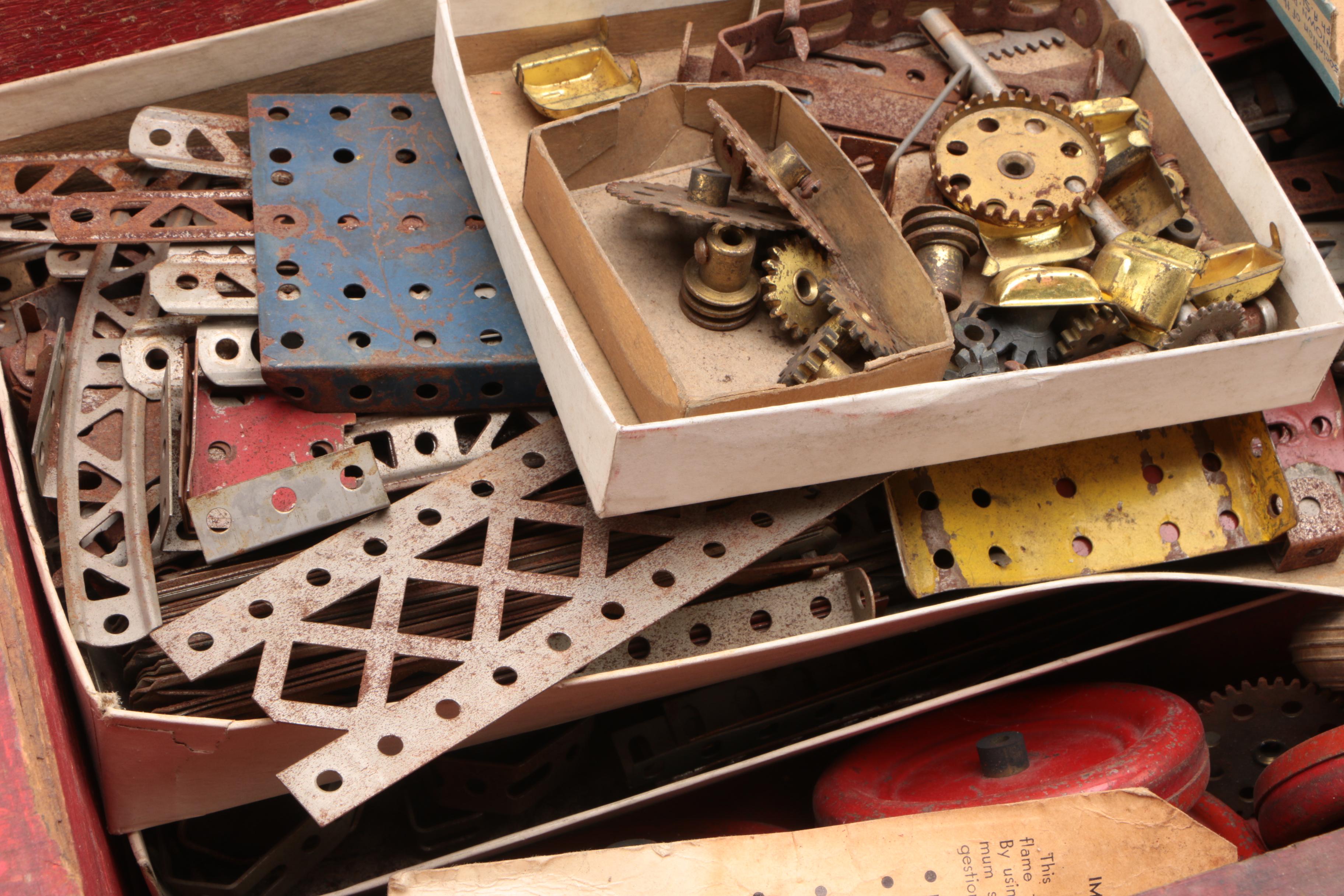 Vintage Gilbert Erector Set with Wooden Box