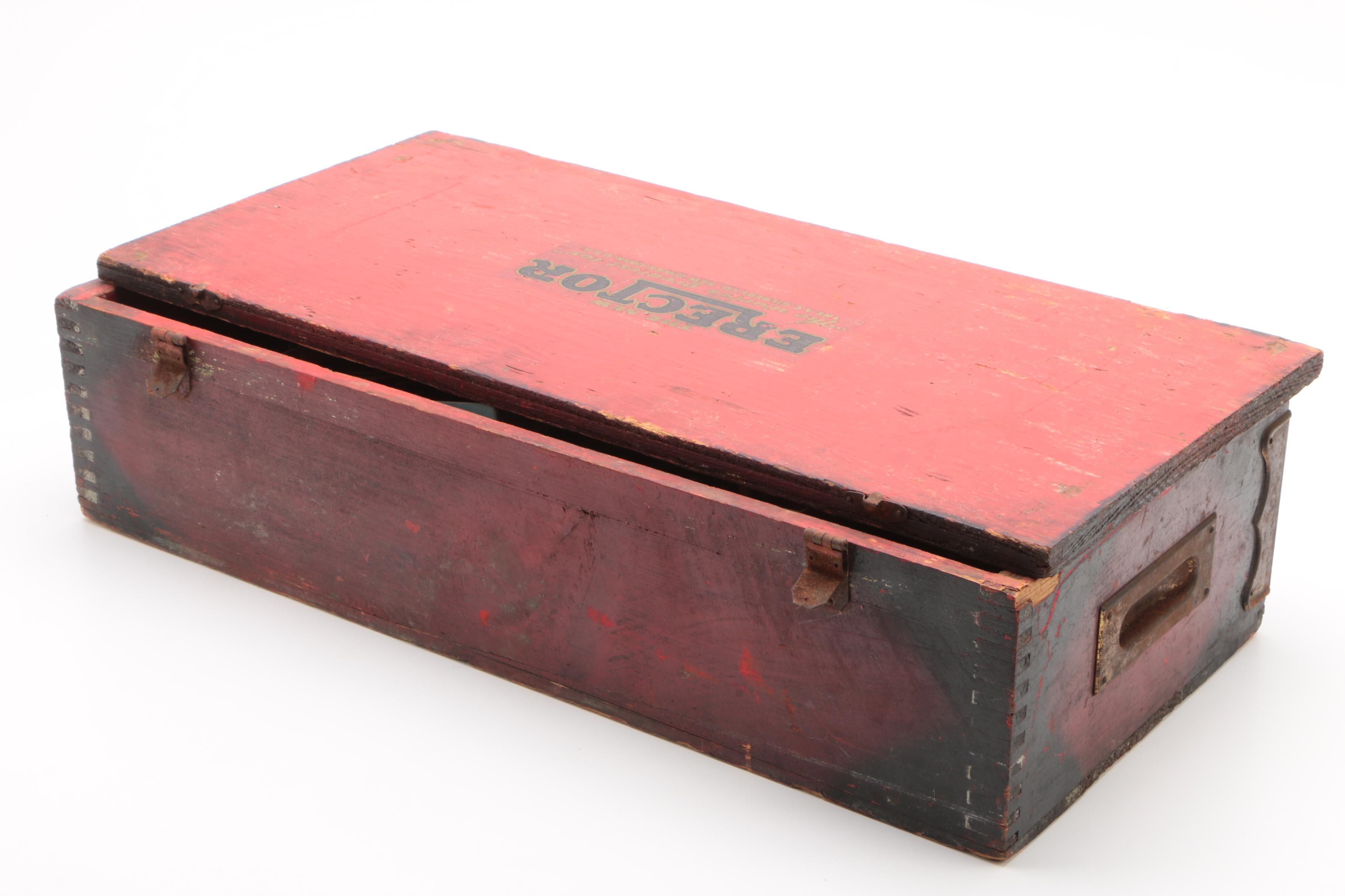 Vintage Gilbert Erector Set with Wooden Box