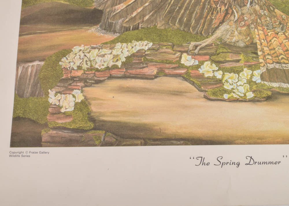 Gerald Fraize Offset Lithographs "The Spring Drummer" and "Newport Residence"