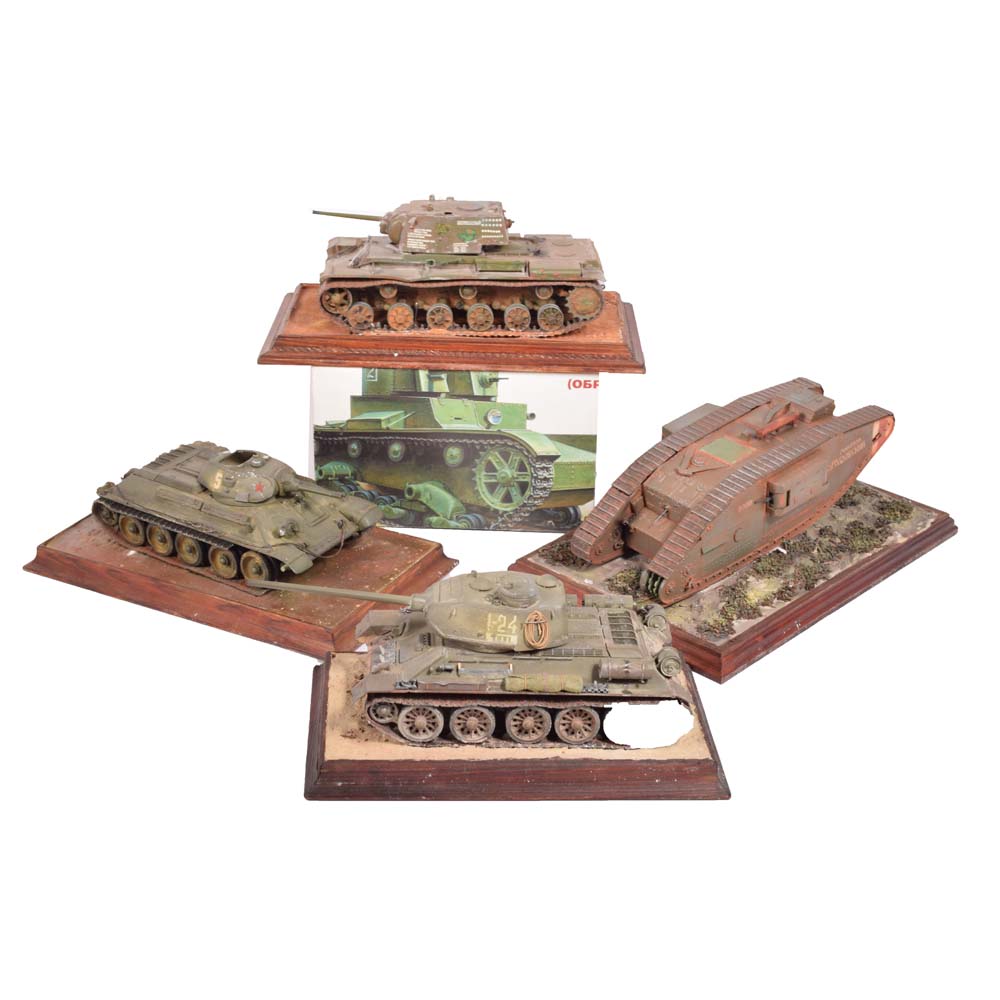 Model Soviet Military Tanks