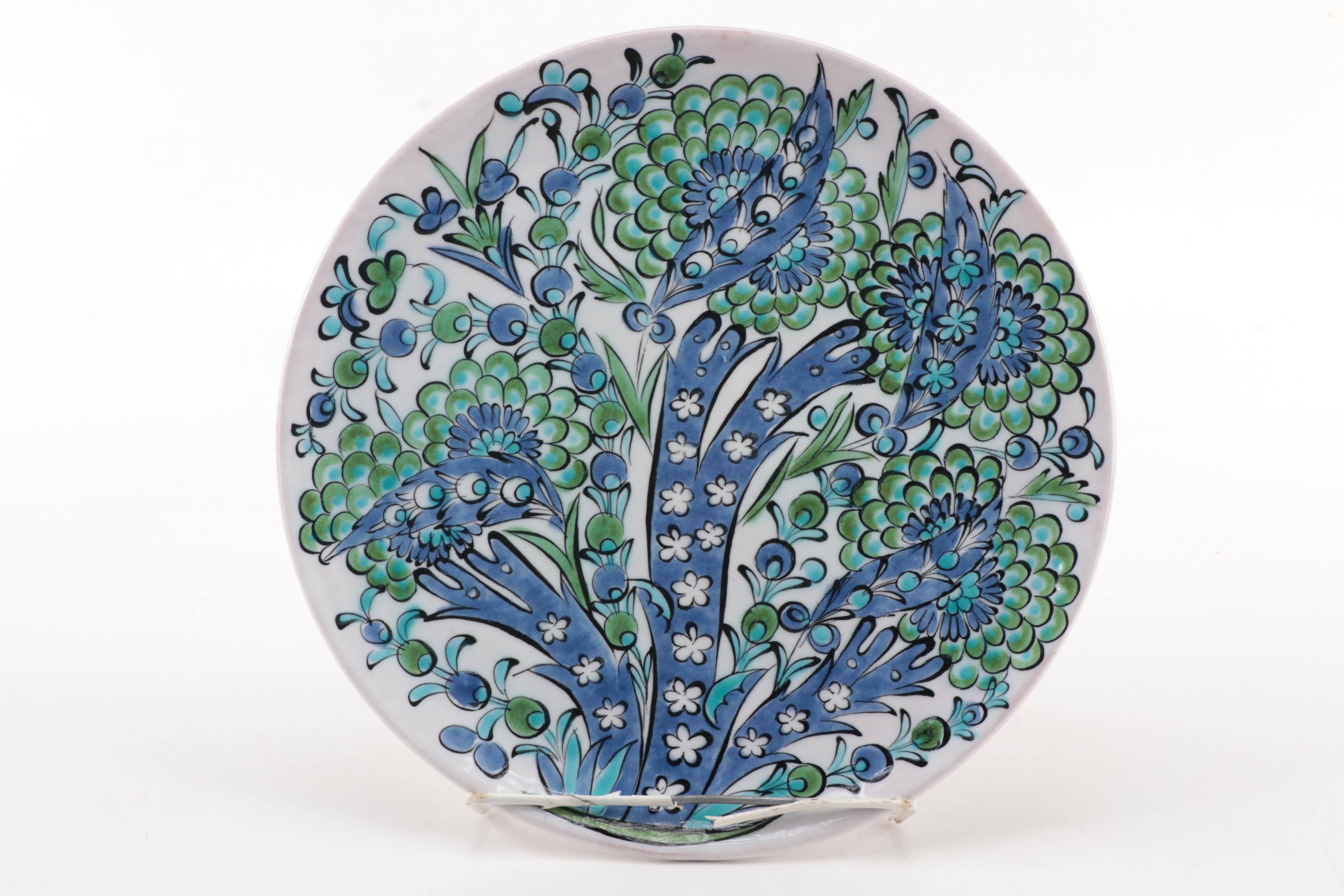 Ikaros Pottery Greek Hand-Painted Ceramic Serving Platters