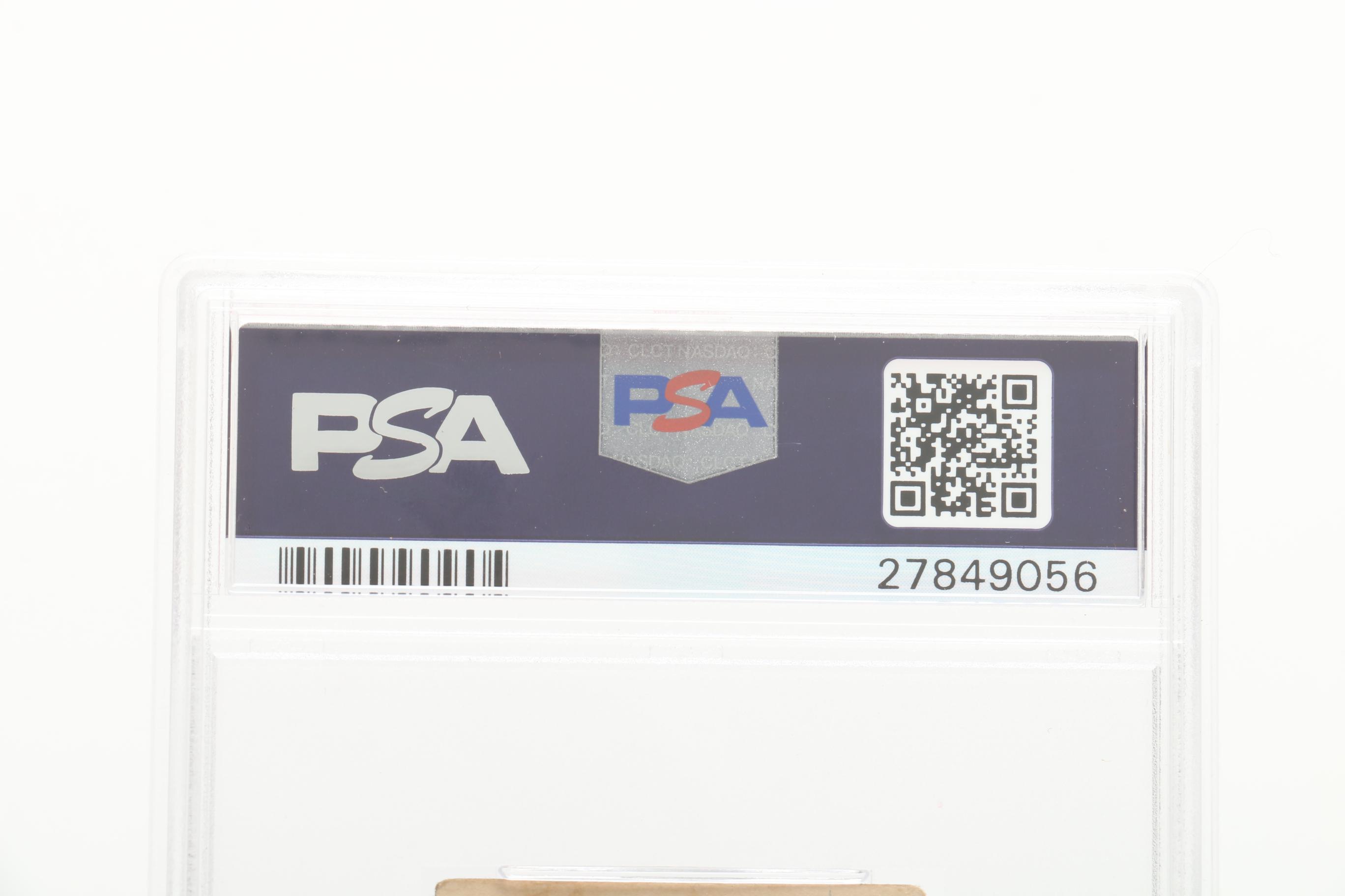 1909-1911 Bob Ewing Reds "T206" Piedmont Tobacco Baseball Card Graded by PSA