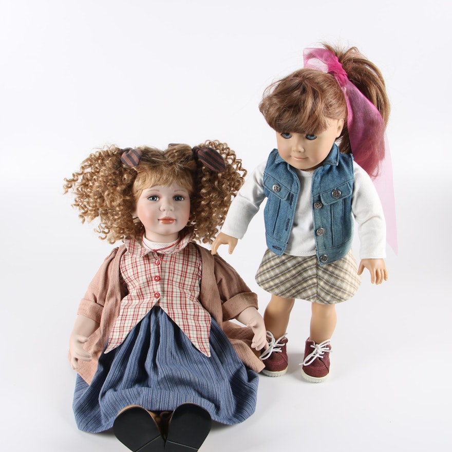 Pleasant Company "Just Like You" Doll with EDW French Porcelain Doll