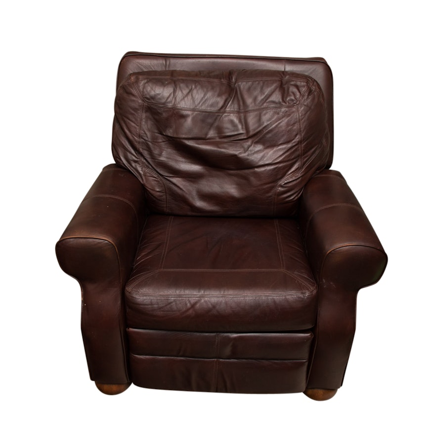 Contemporary Brown Leather Recliner by Ashley Furniture