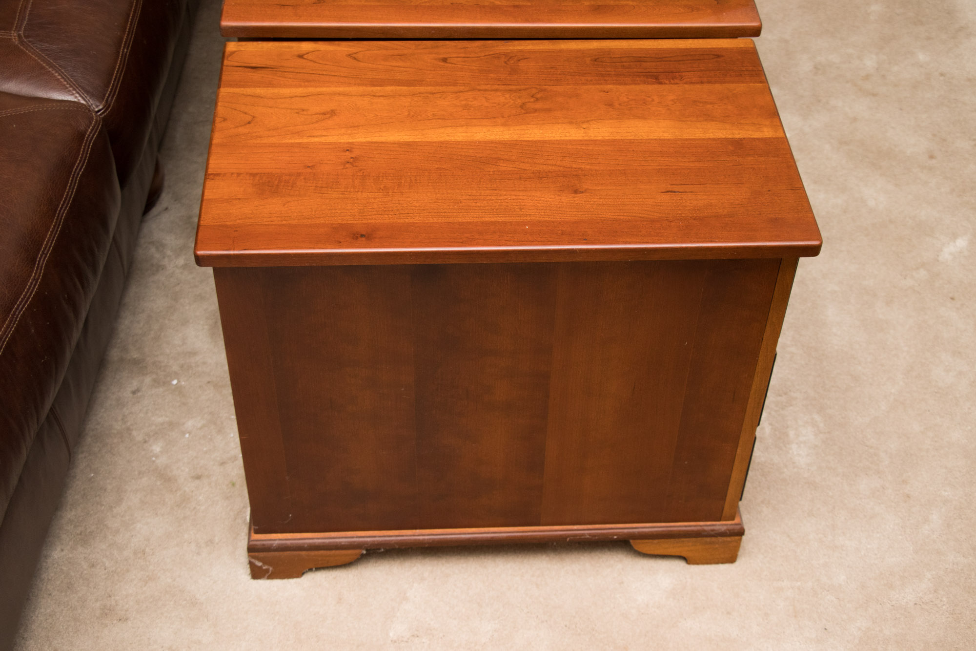 20th Century Cherry Finish End Tables Including Peters-Revington