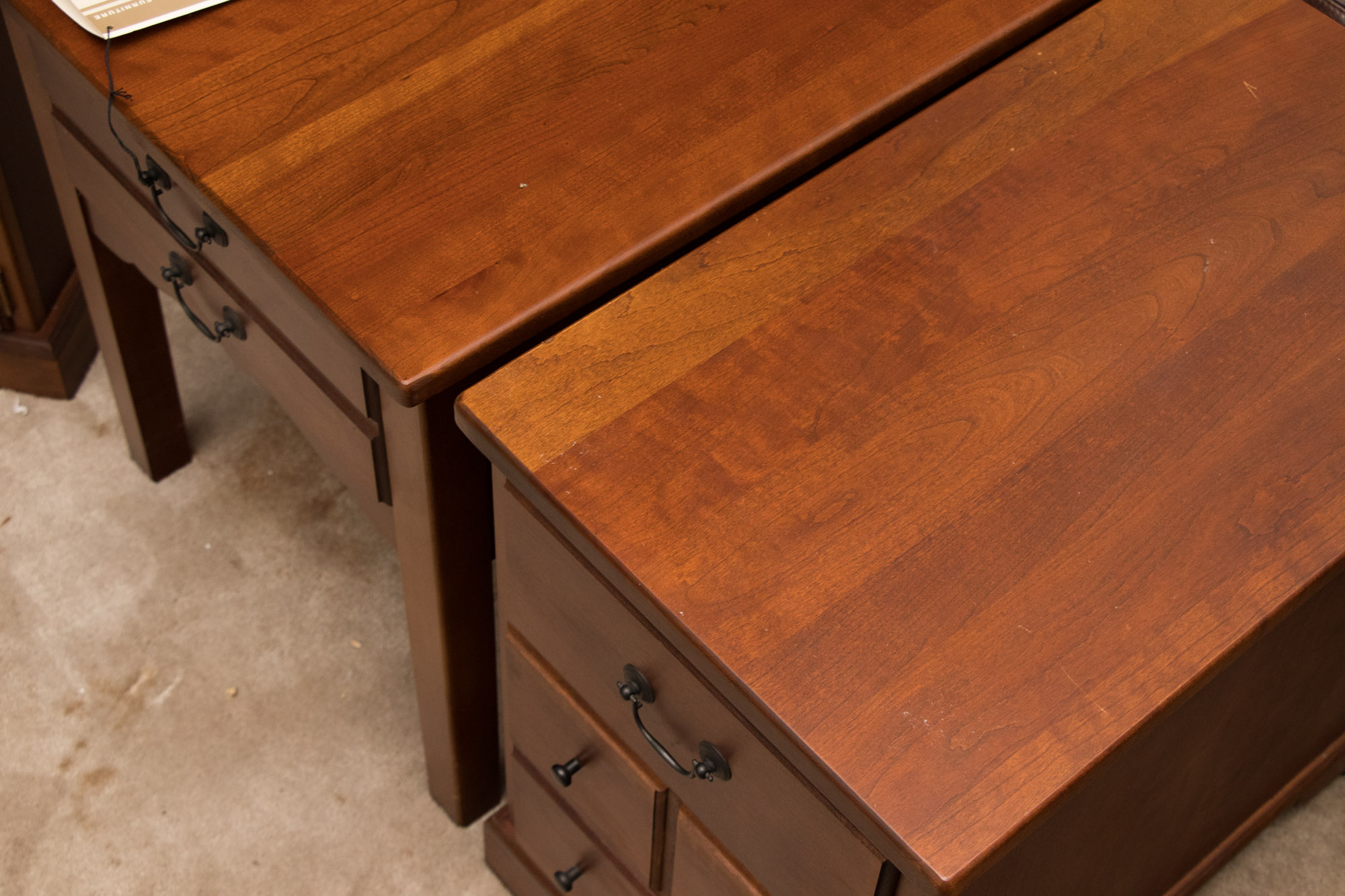 20th Century Cherry Finish End Tables Including Peters-Revington