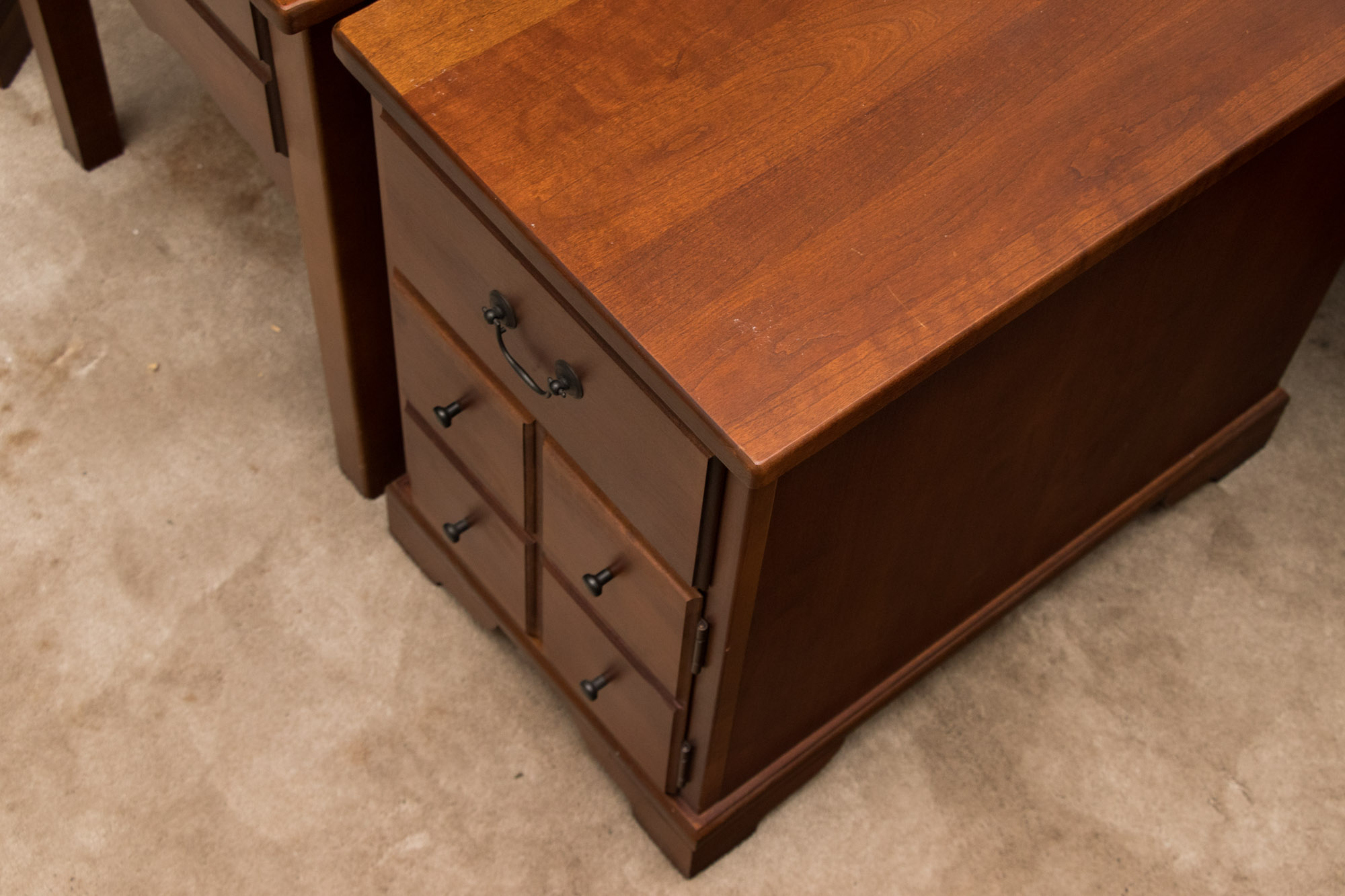 20th Century Cherry Finish End Tables Including Peters-Revington