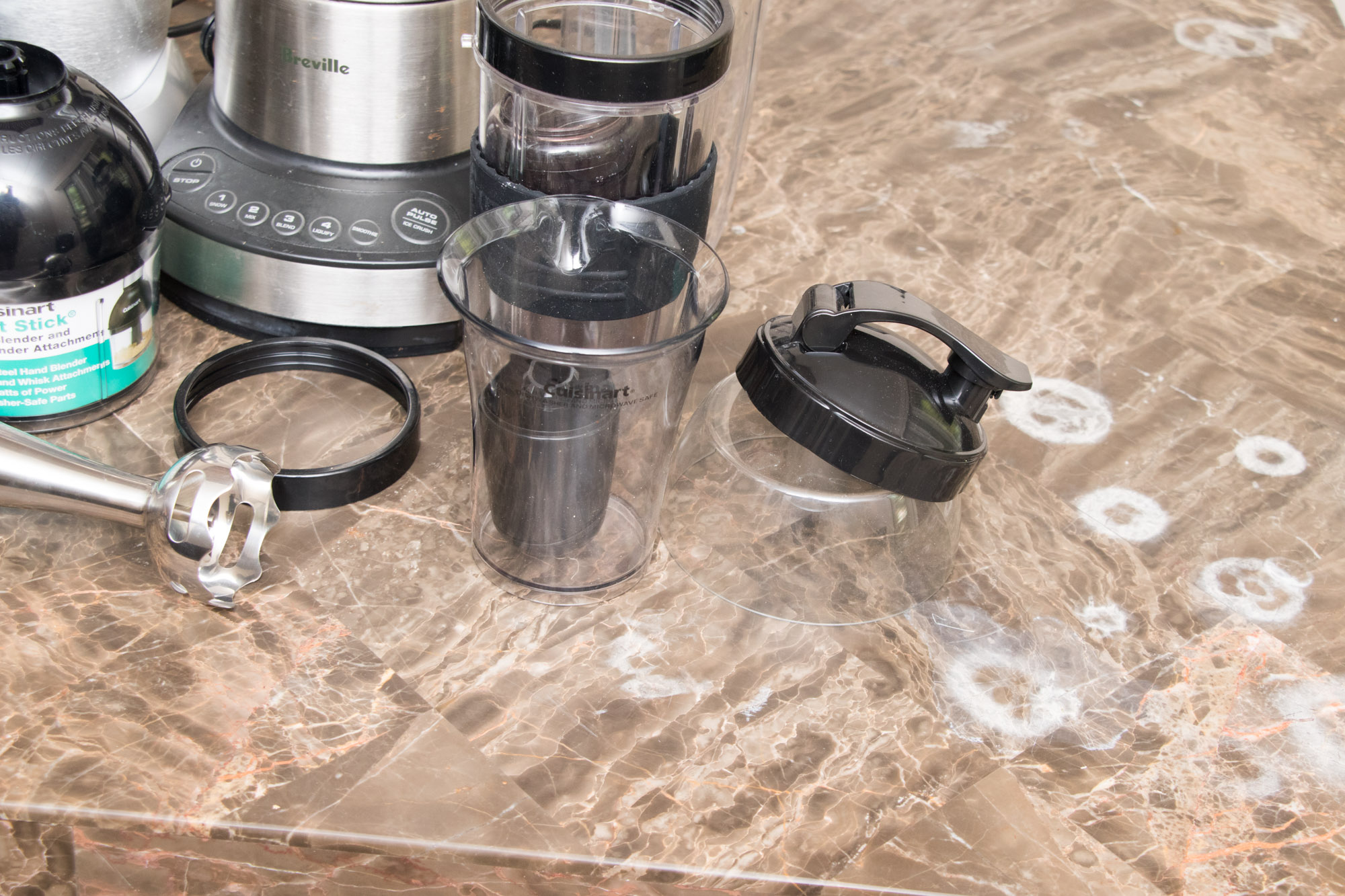 Assortment of Kitchen Appliances Including Breville and KitchenAid