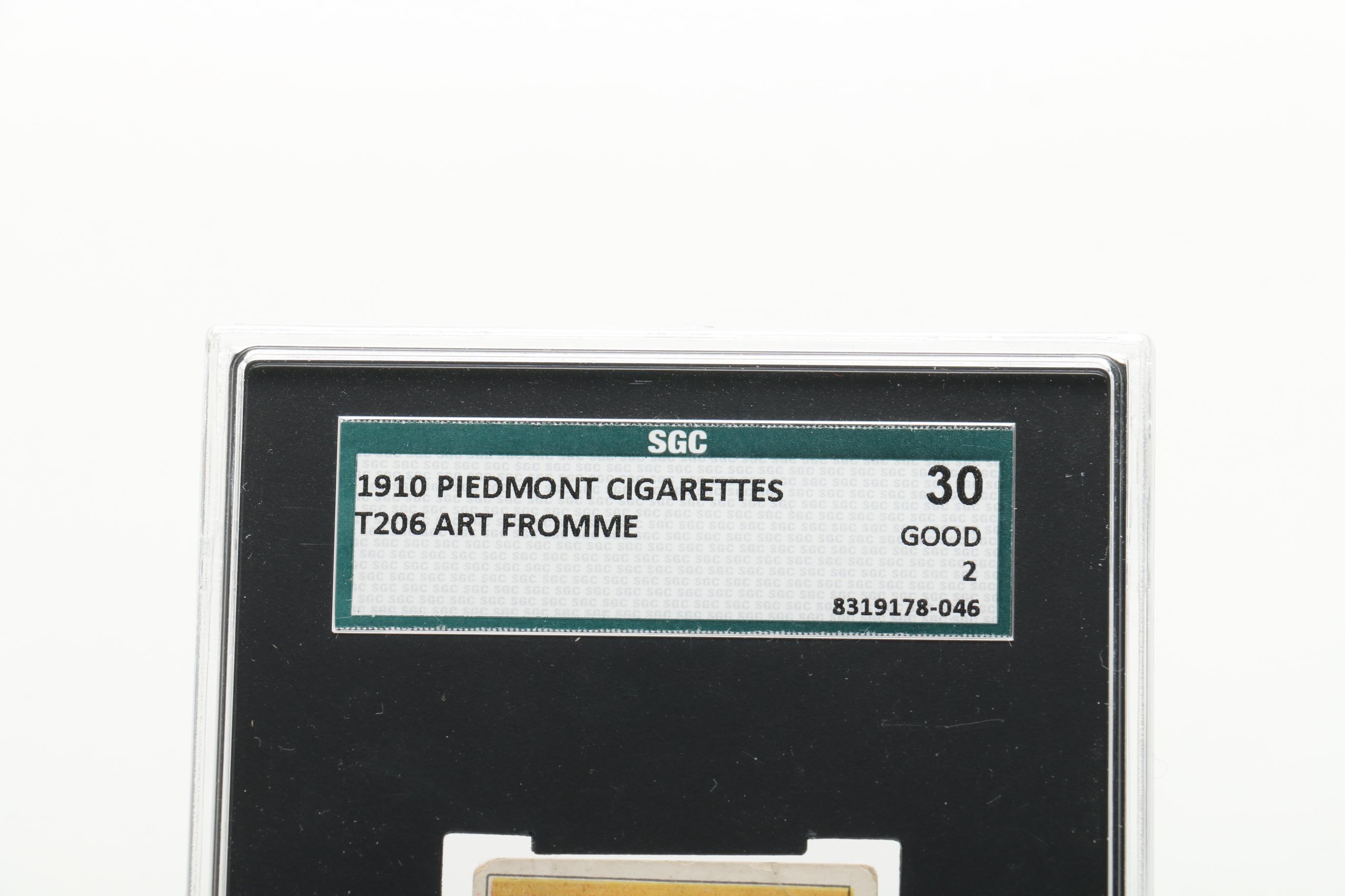 1909-1911 Art Fromme Cincinnati Reds "T206" Piedmont Graded Baseball Card