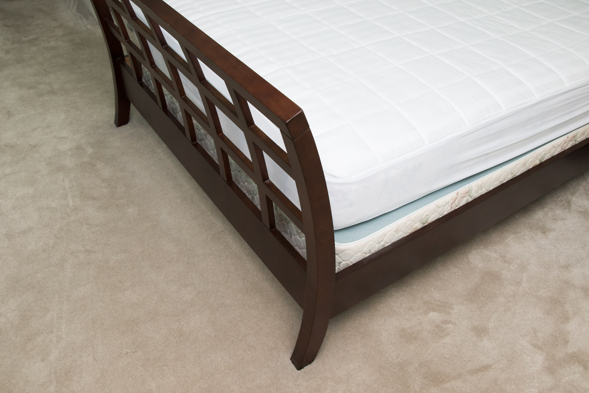 Contemporary Queen Sleigh Bed Frame