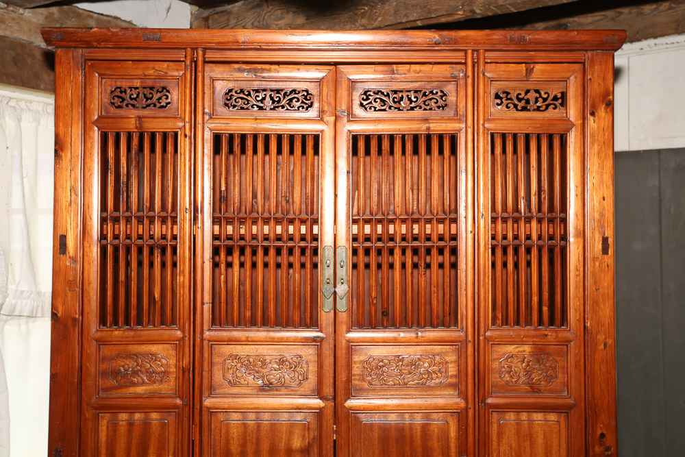 Chinese Exotic Hardwood Kitchen Cabinet, Early 20th Century