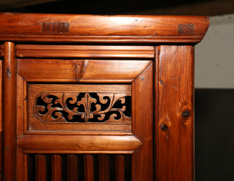 Chinese Exotic Hardwood Kitchen Cabinet, Early 20th Century