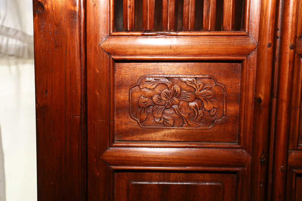 Chinese Exotic Hardwood Kitchen Cabinet, Early 20th Century
