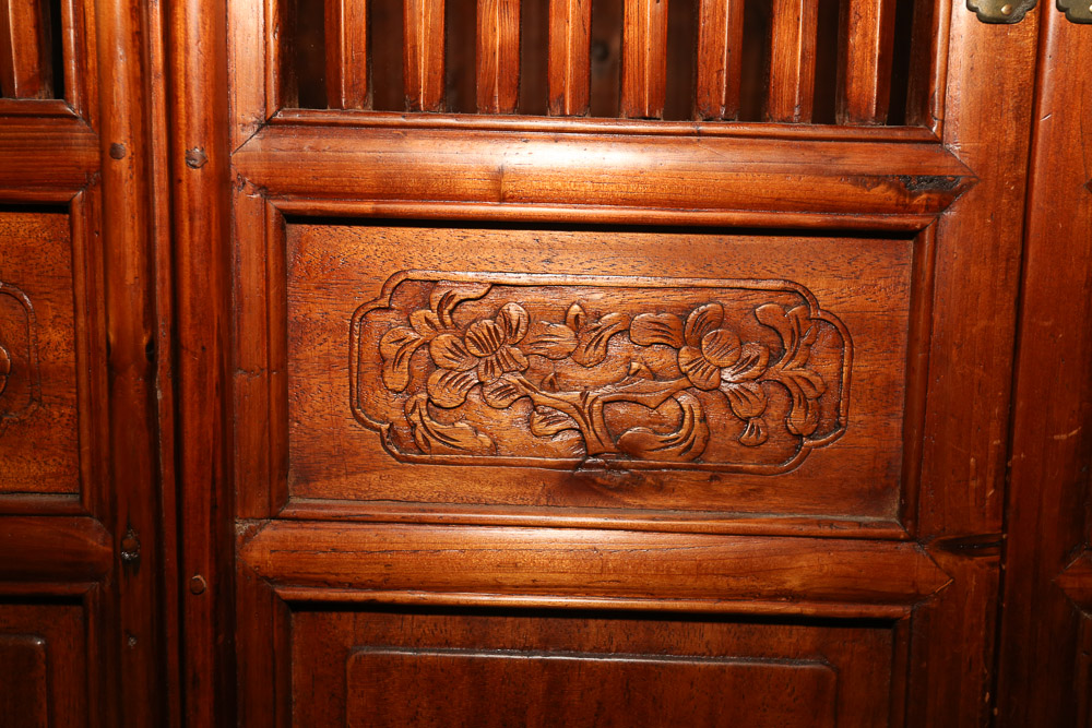 Chinese Exotic Hardwood Kitchen Cabinet, Early 20th Century