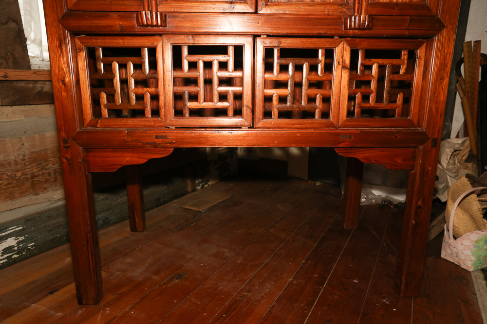 Chinese Exotic Hardwood Kitchen Cabinet, Early 20th Century
