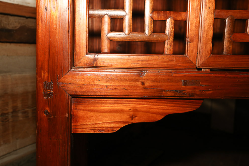 Chinese Exotic Hardwood Kitchen Cabinet, Early 20th Century