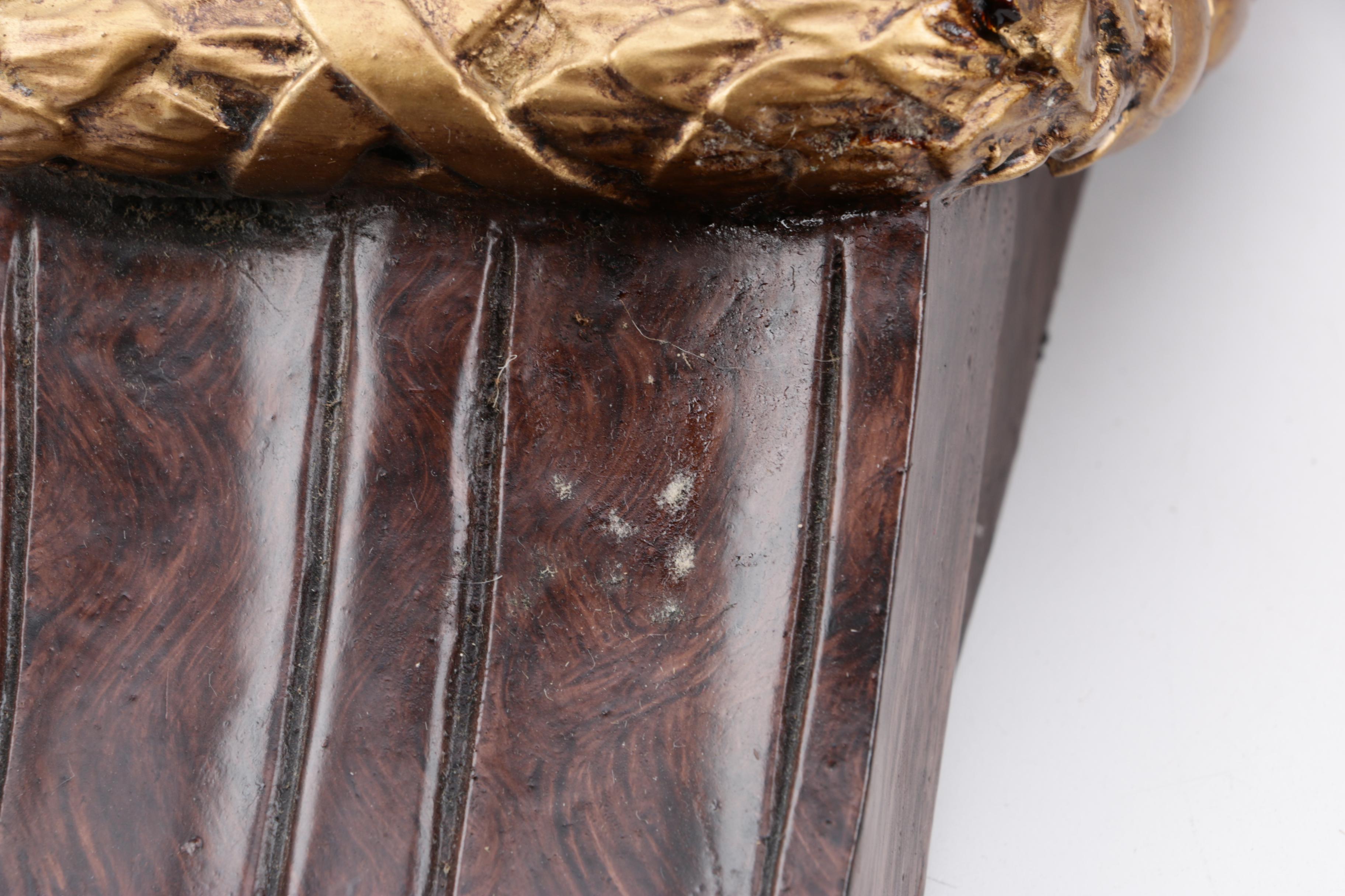 Murobello Faux Bois Neoclassical Style Accent Shelves