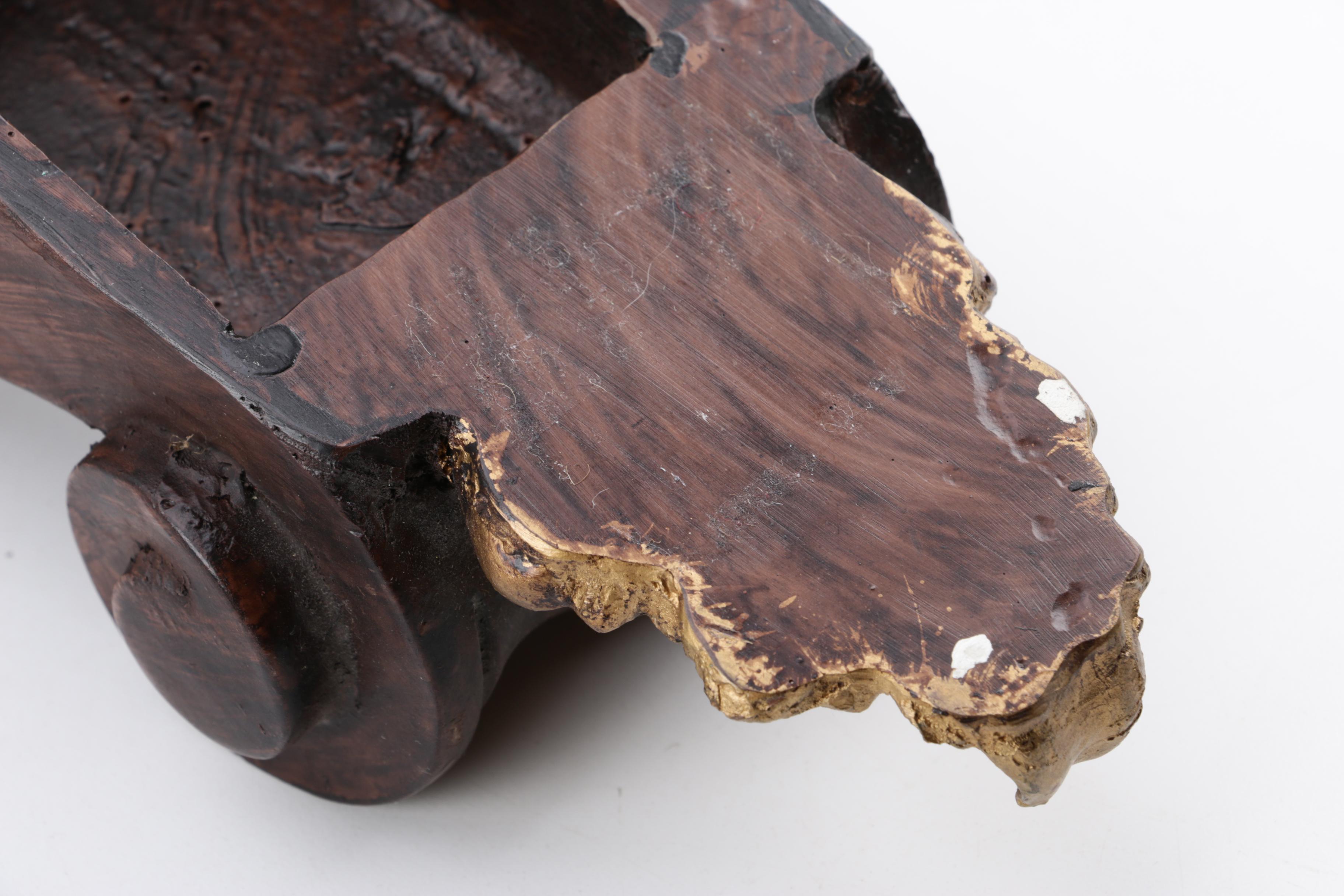 Murobello Faux Bois Neoclassical Style Accent Shelves