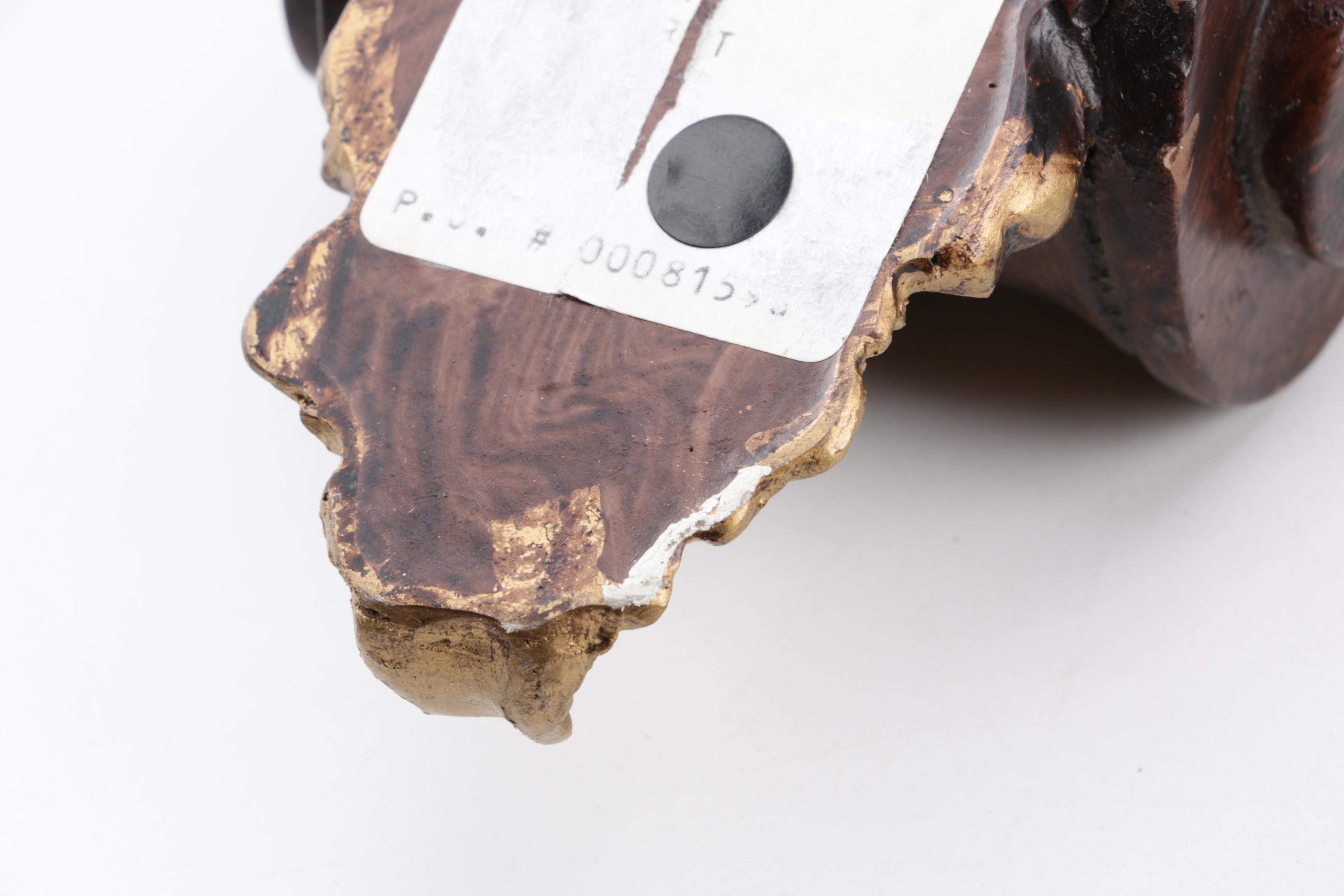 Murobello Faux Bois Neoclassical Style Accent Shelves