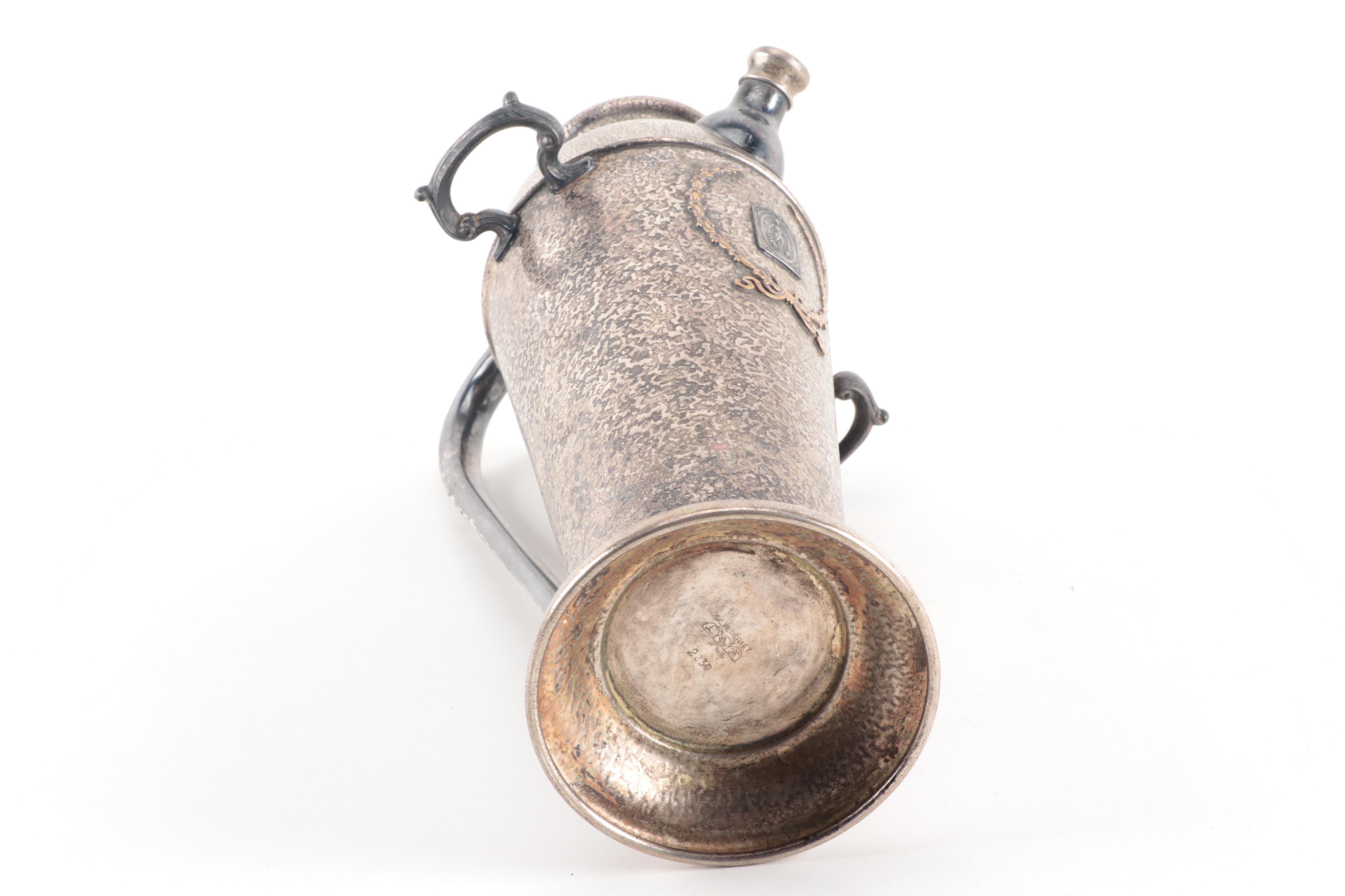 1930s Silvercraft Art Deco Style Silver Plate Cocktail Shaker