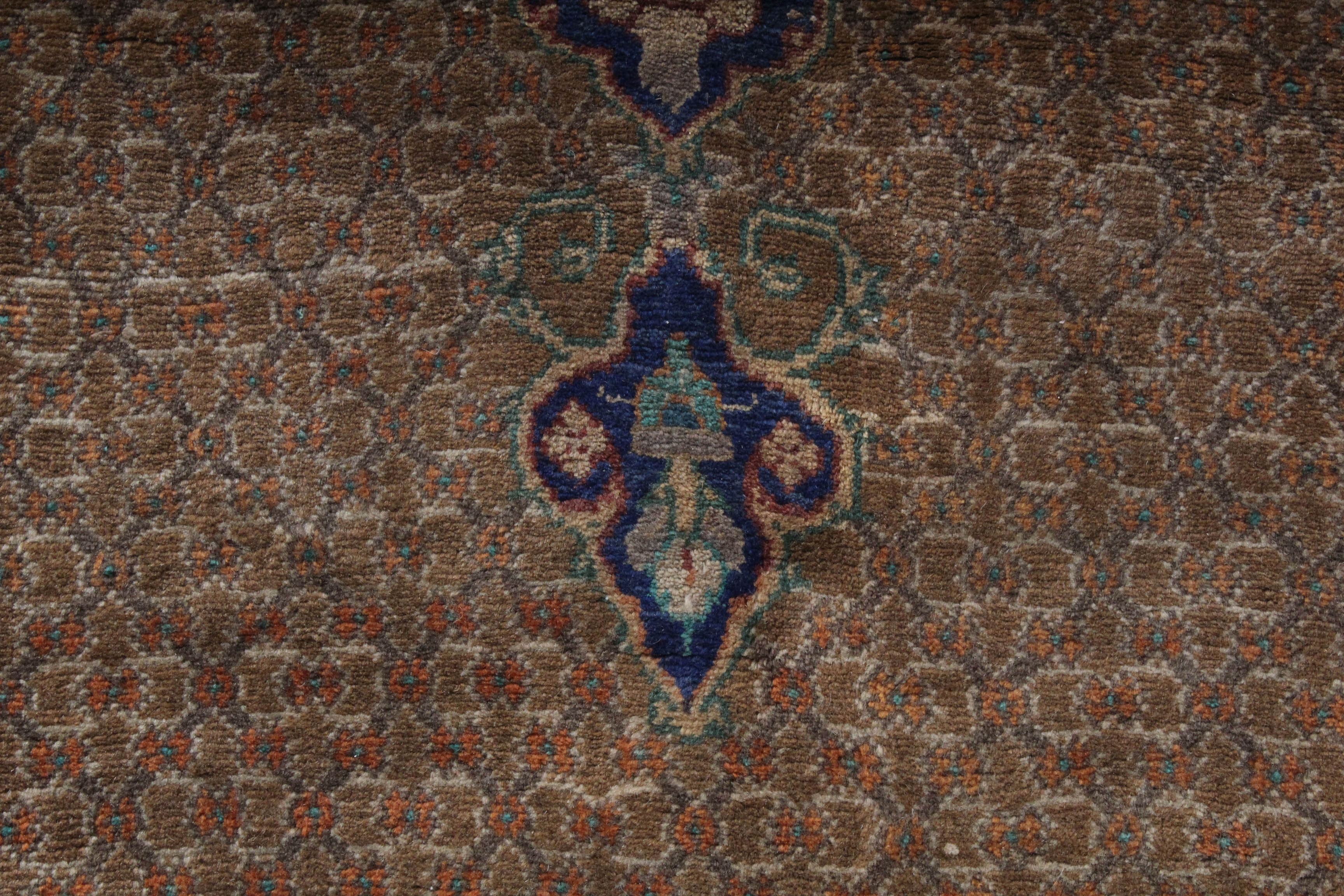 Vintage Hand-Knotted Persian Bijar Rug