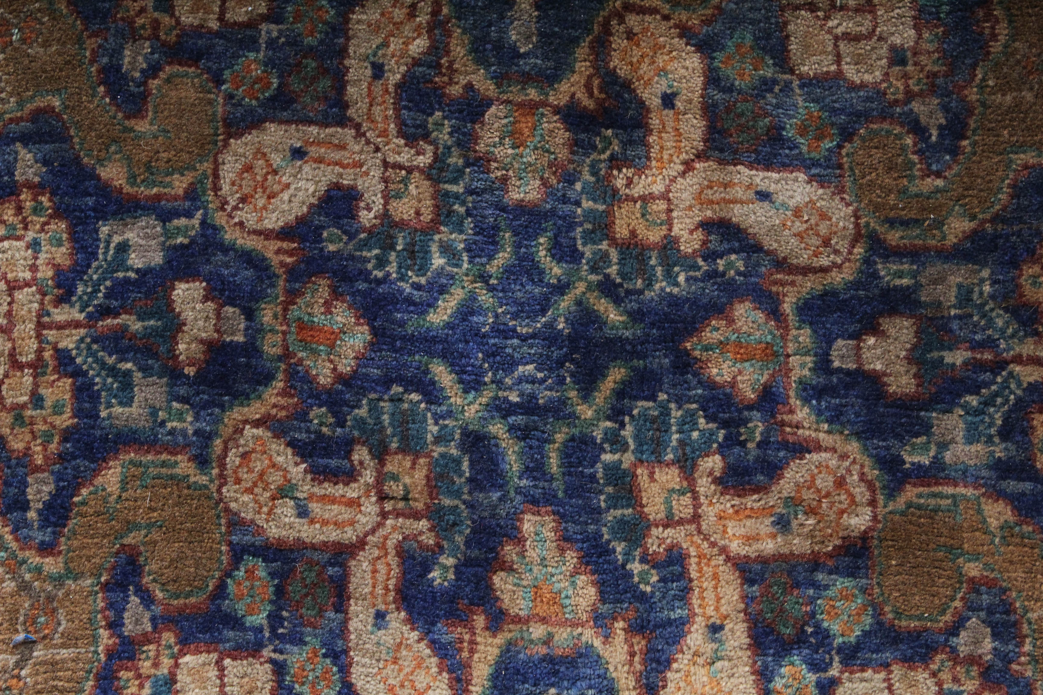 Vintage Hand-Knotted Persian Bijar Rug