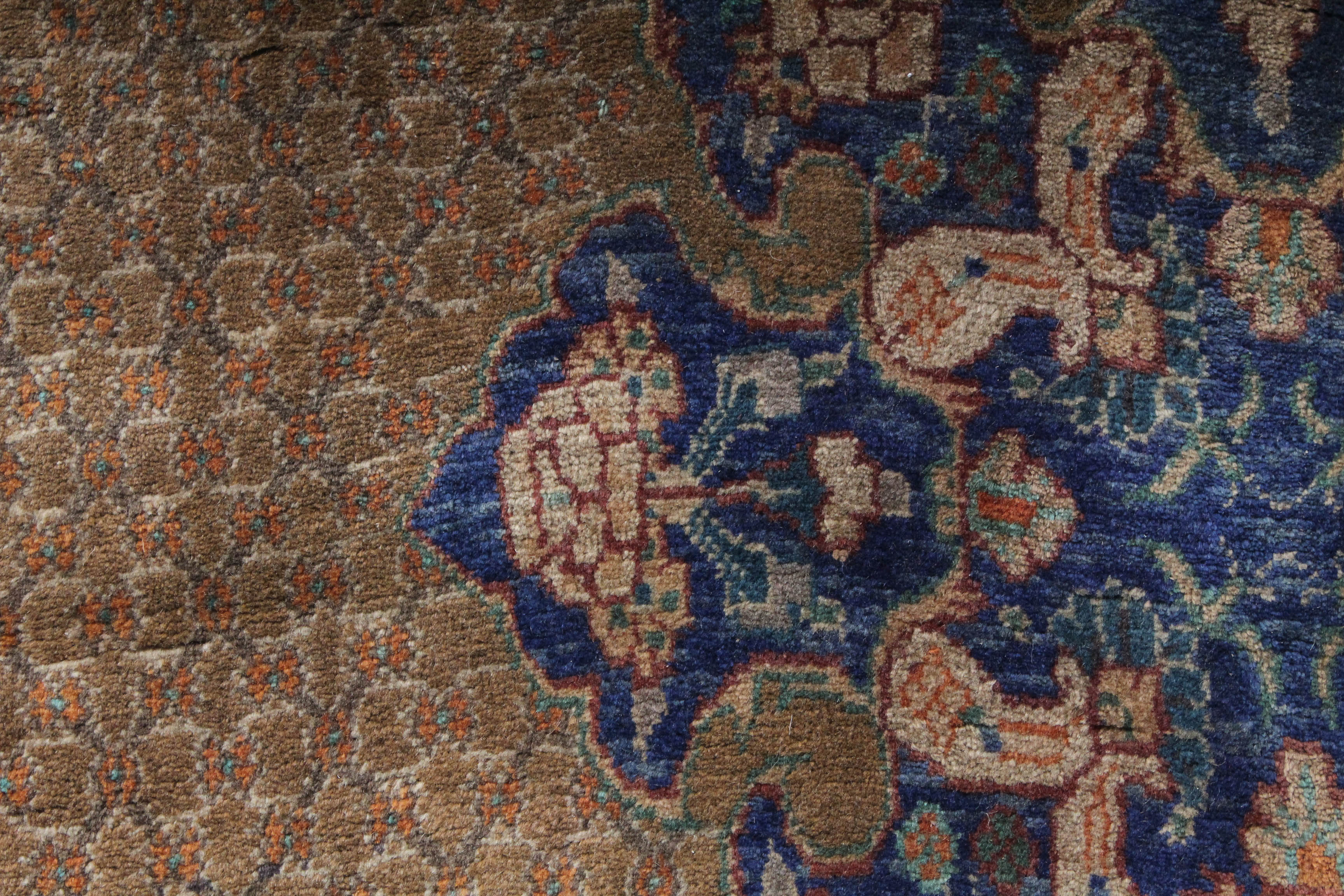Vintage Hand-Knotted Persian Bijar Rug