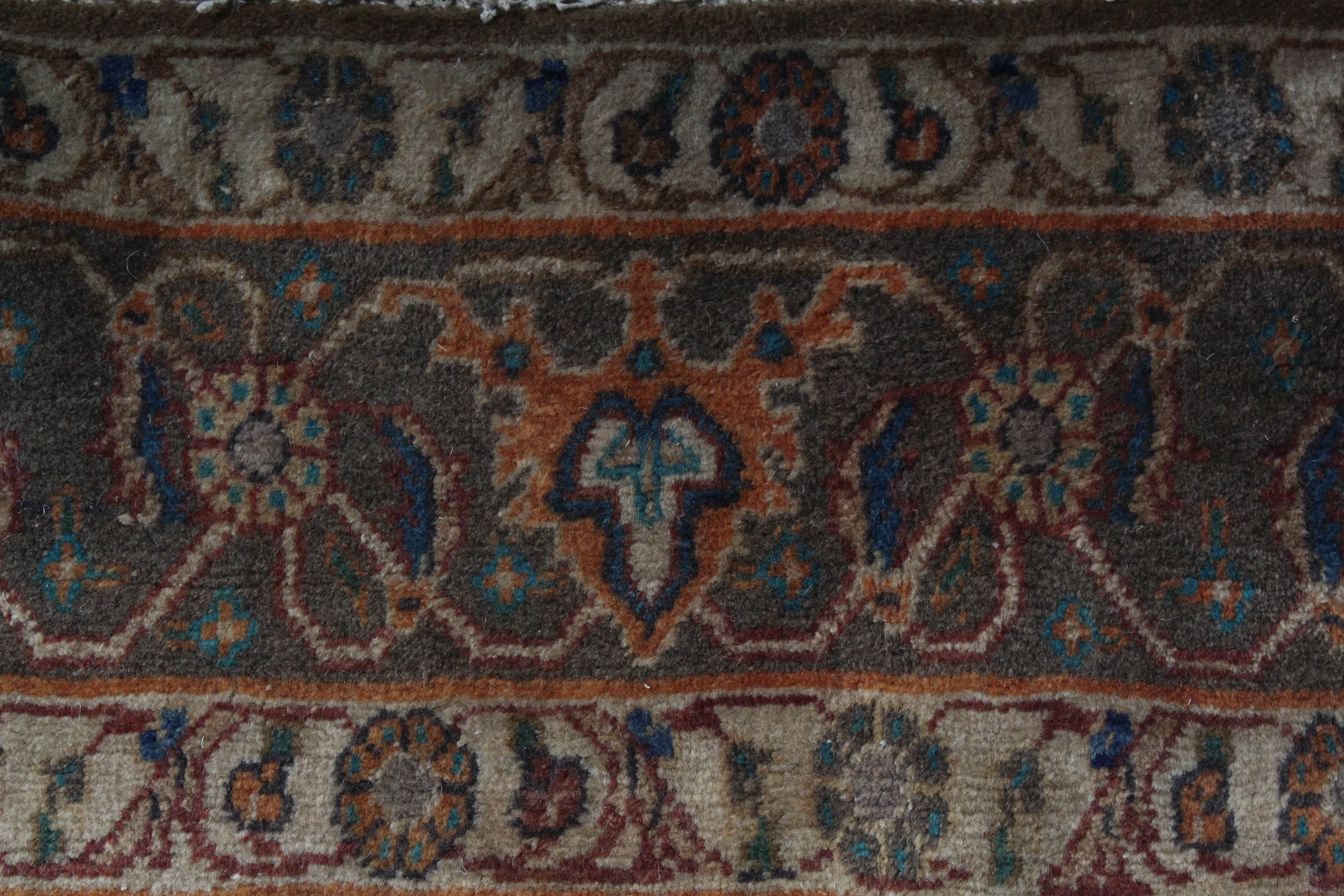 Vintage Hand-Knotted Persian Bijar Rug