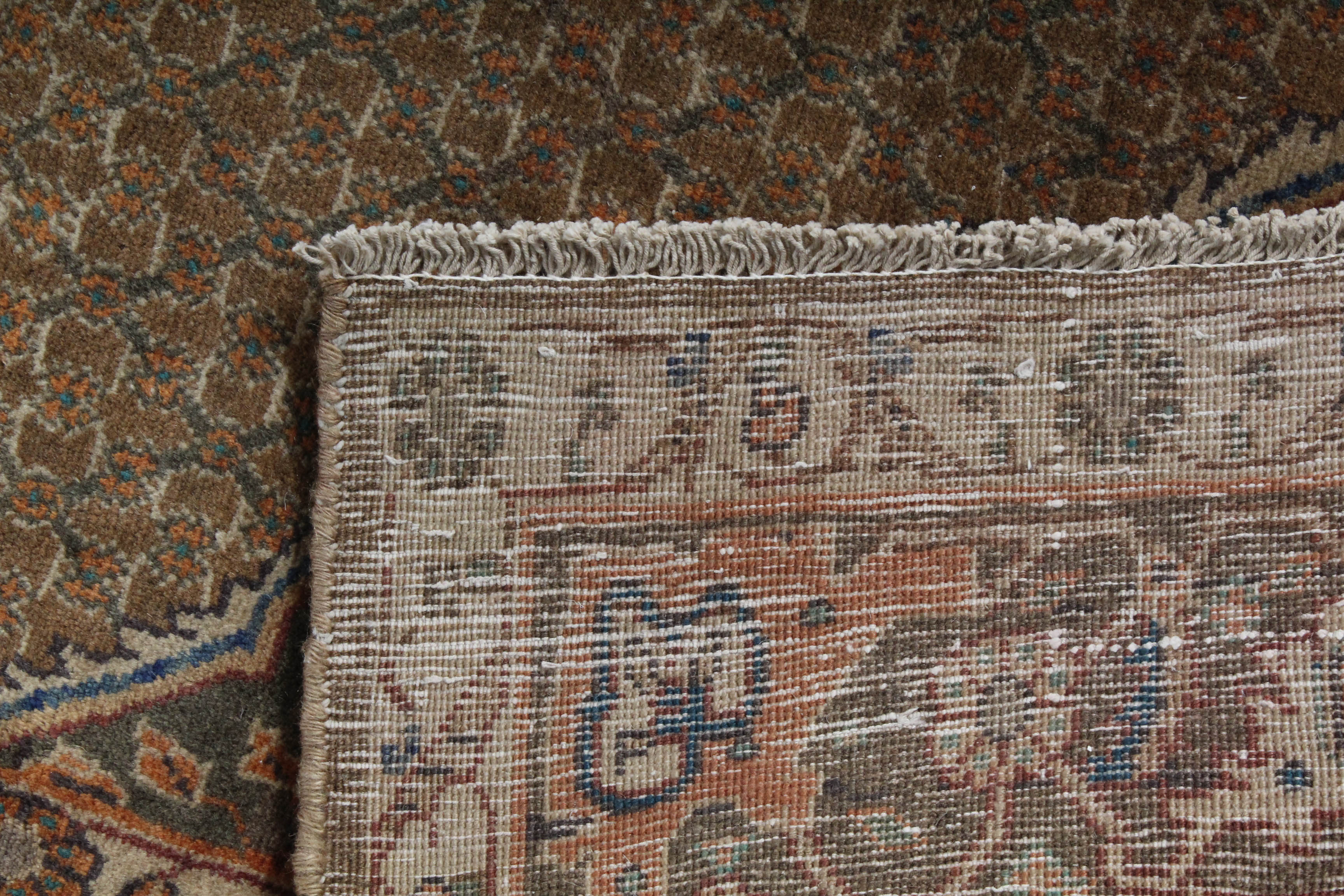 Vintage Hand-Knotted Persian Bijar Rug