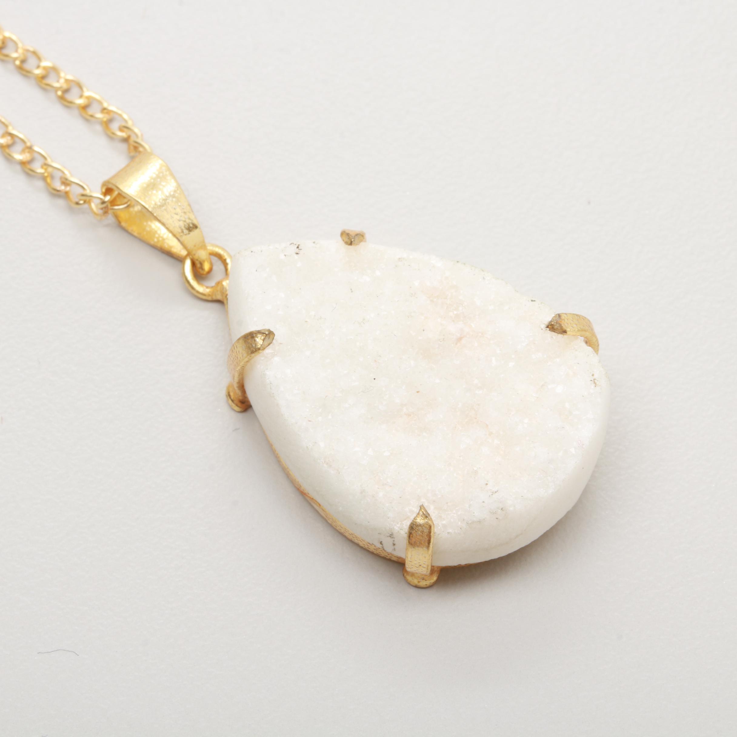 White Gemstone Jewelry Assortment