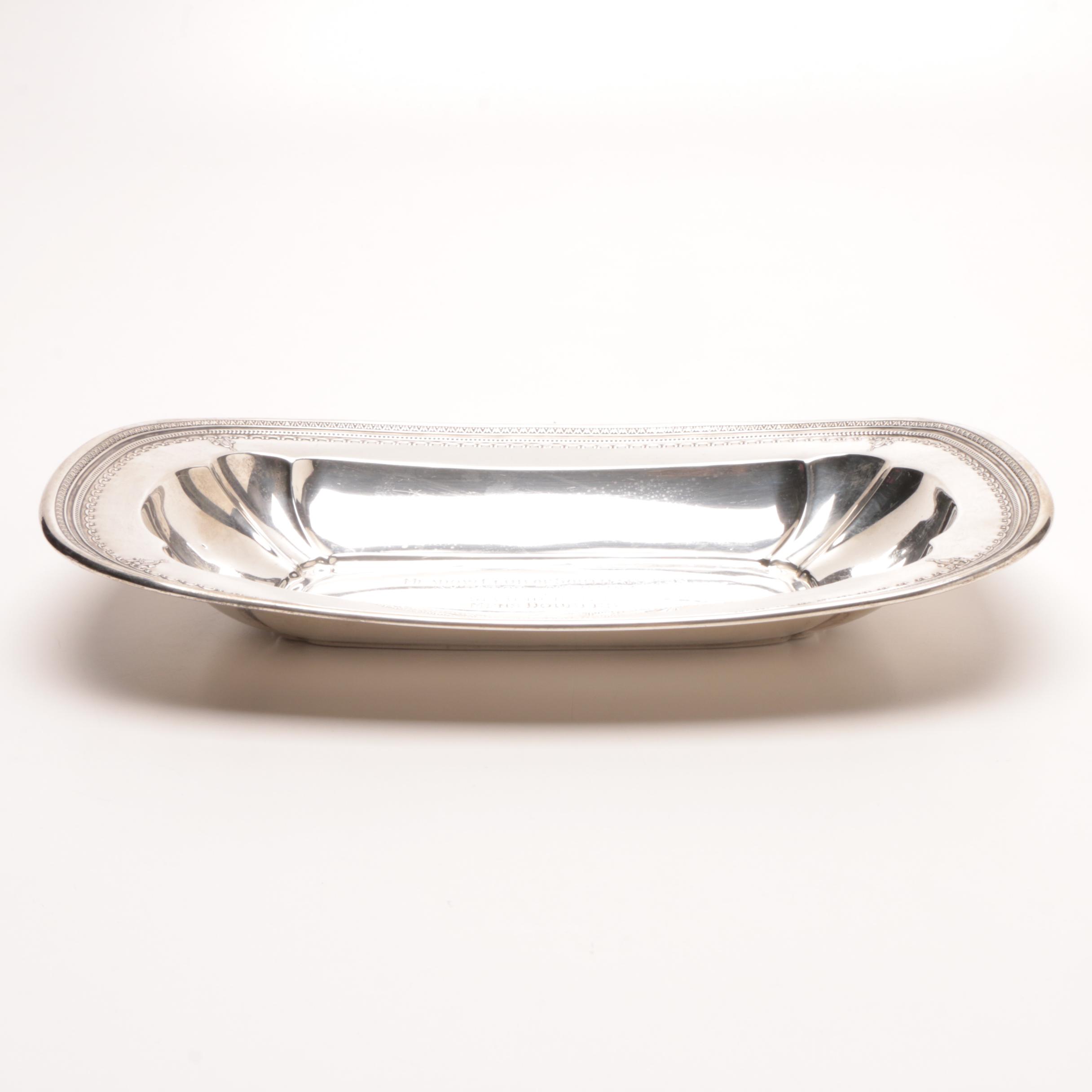 Dominick & Haff Sterling Silver Tennis Trophy Presented to George Lott, Jr.