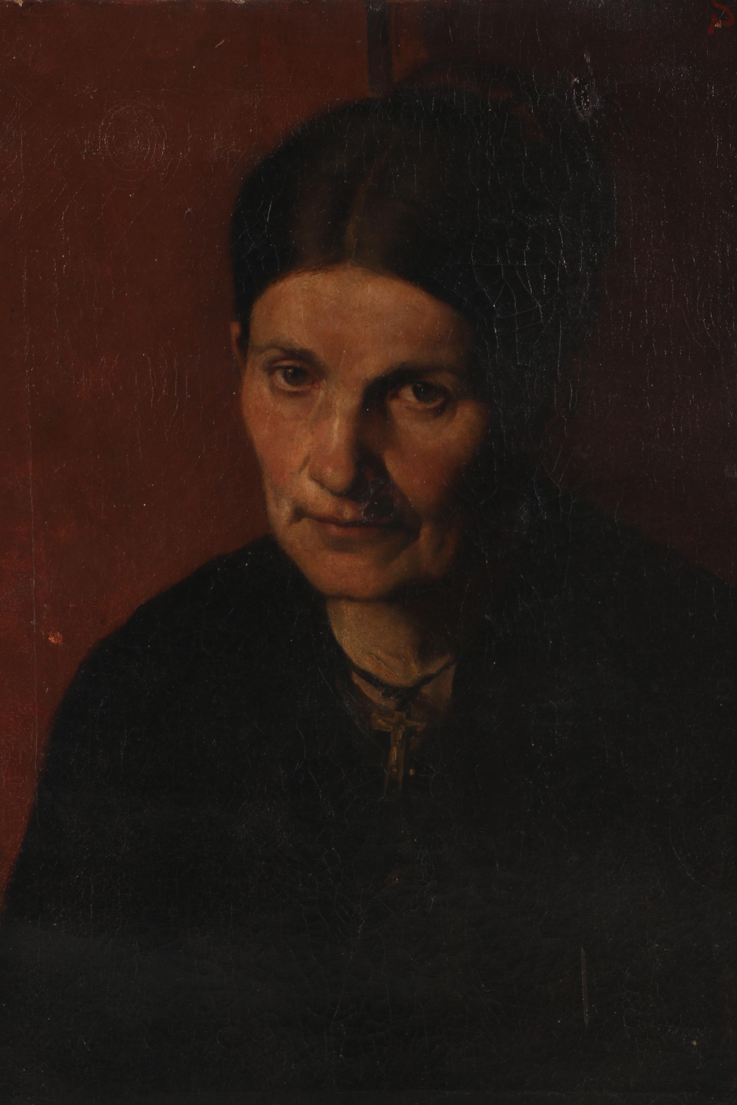 Siebert Mid 19th Century Portrait Oil Painting